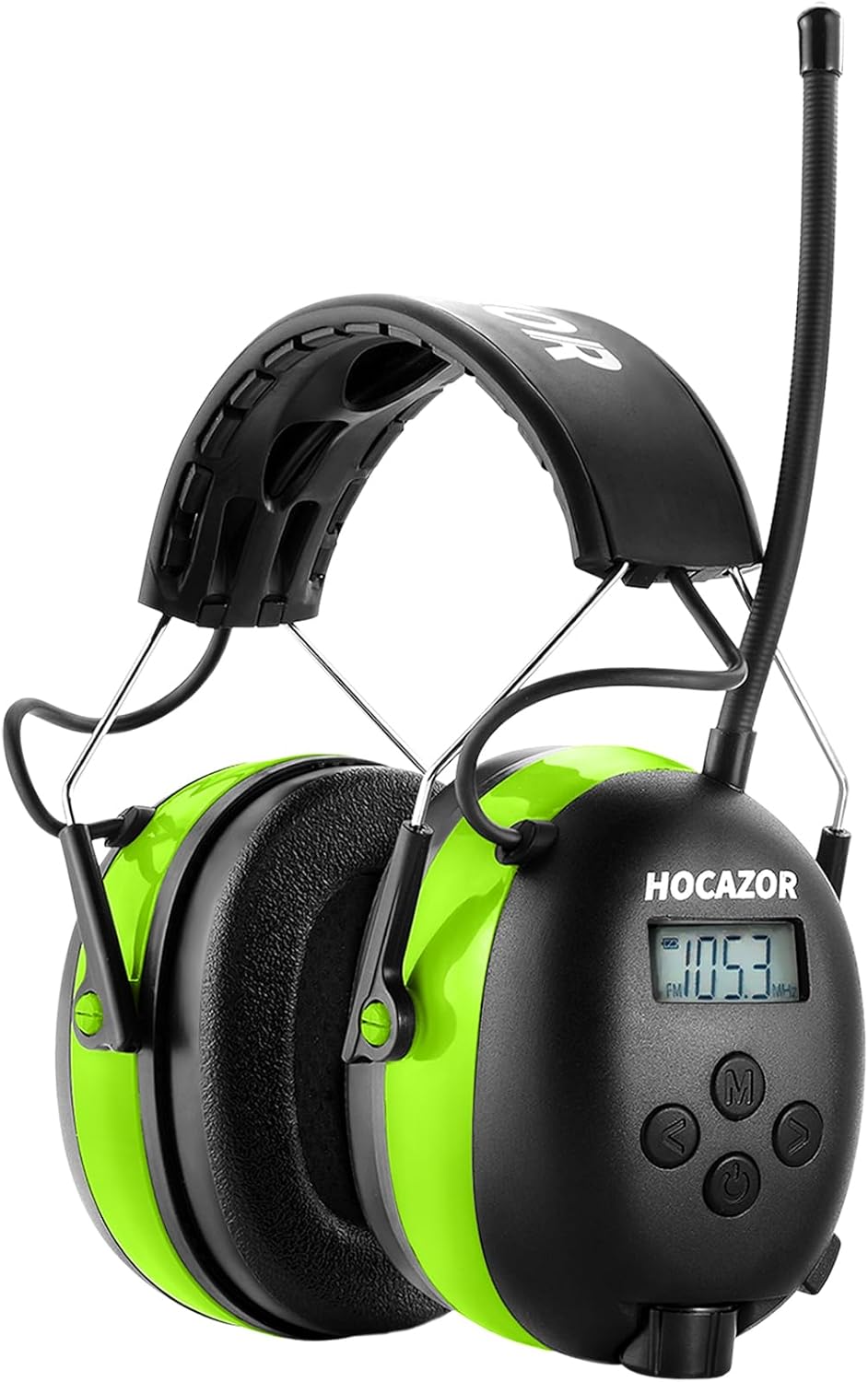 HP10 FM AM Radio Headphones with LCD Display for Safety Earmuffs
