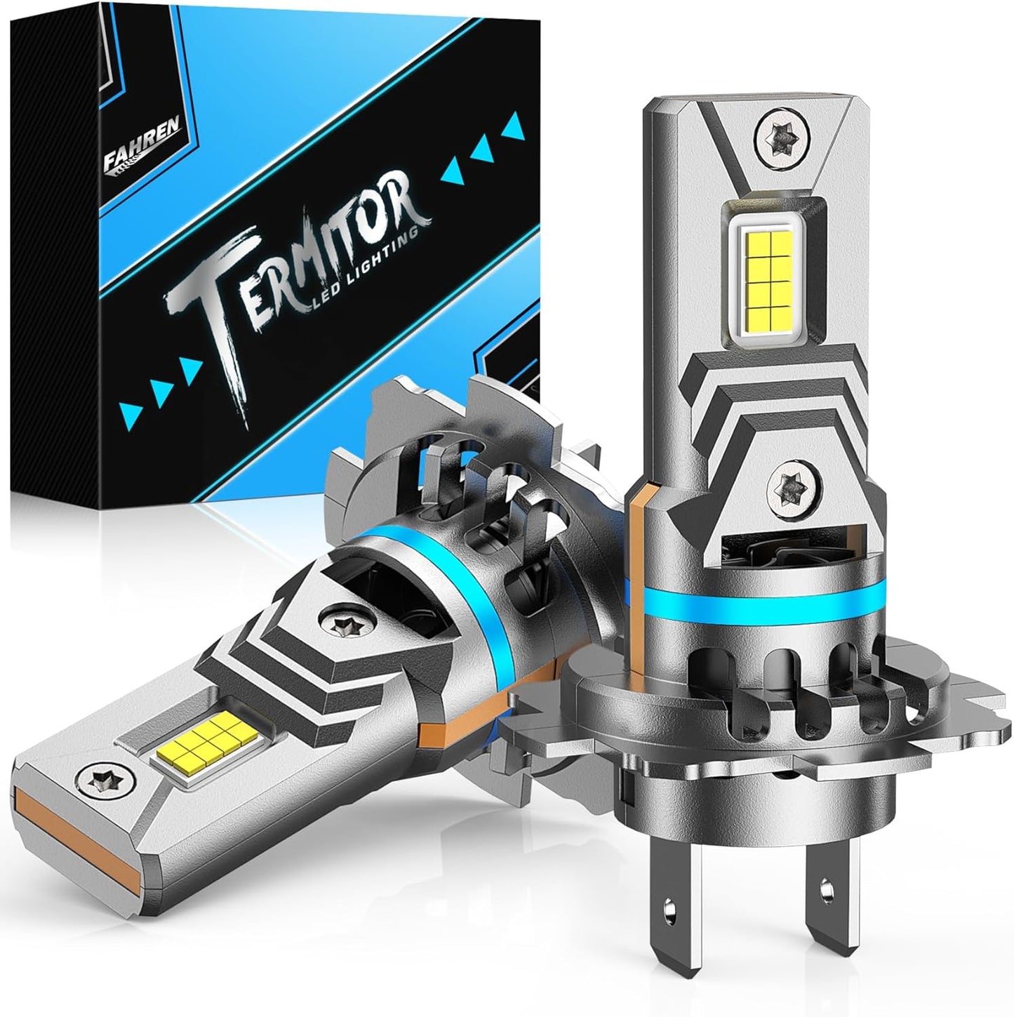 FAHREN H7 Bulbs - 900% Brighter, 120W High Lumen Output