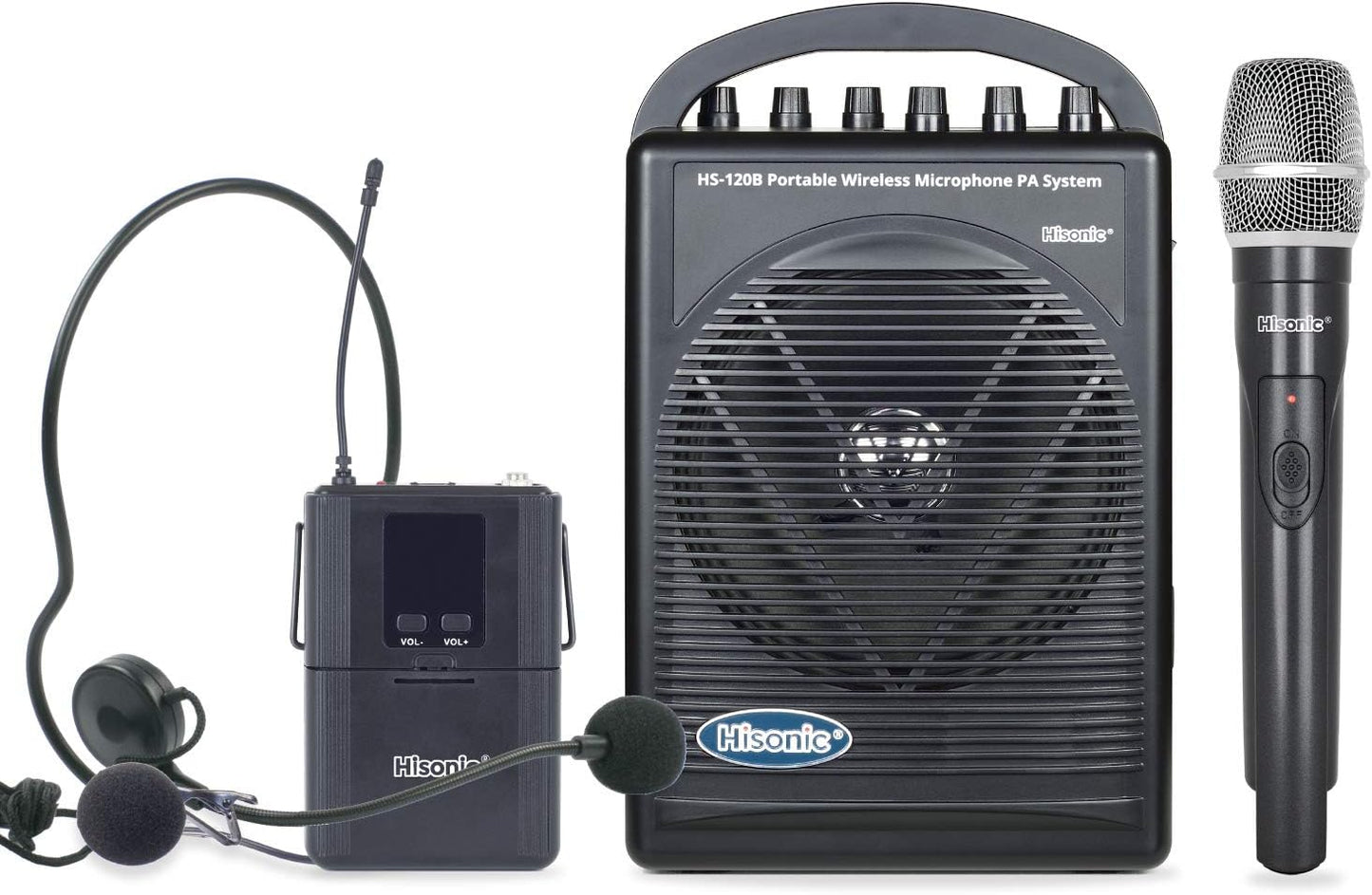 Hisonic HS120B Portable PA System with UHF Wireless Microphone