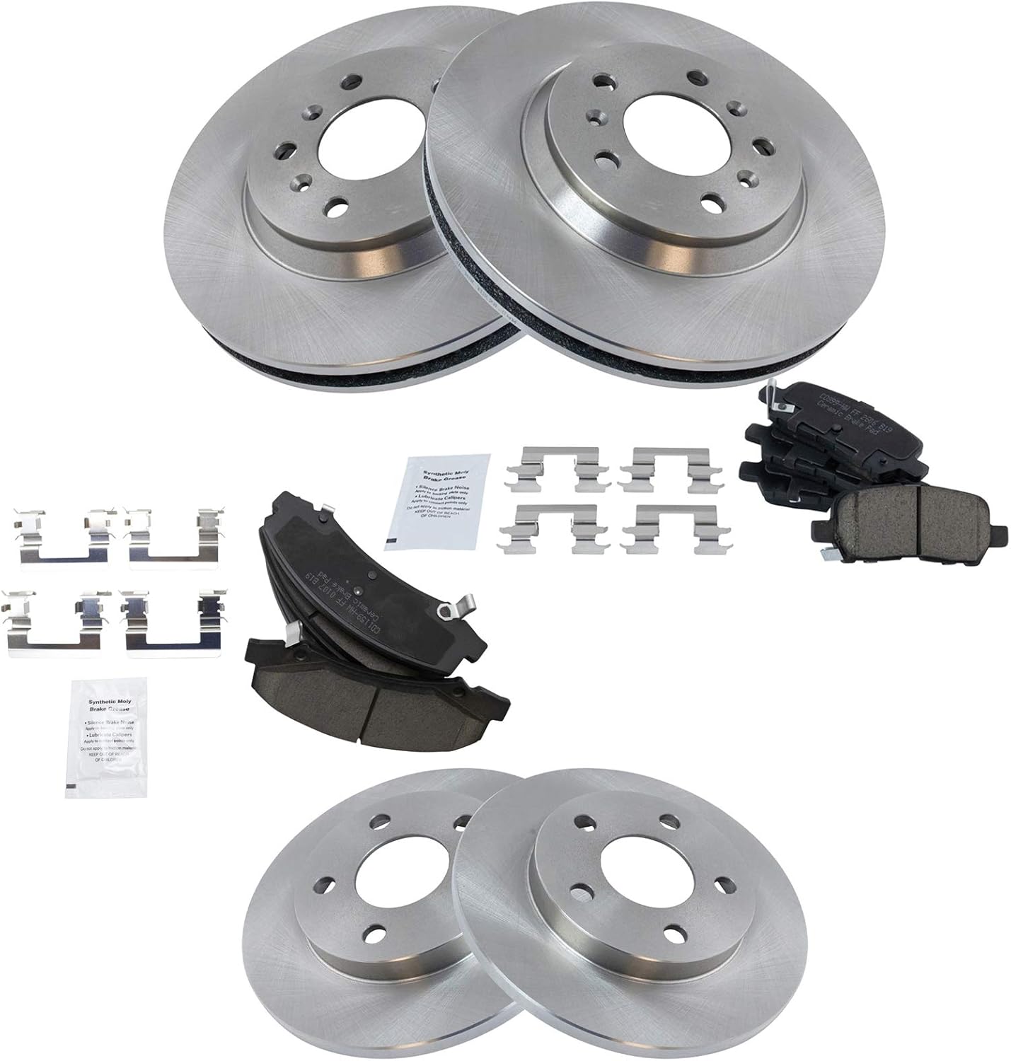 TRQ Brake Pad & Rotor Kit for 2011-2016 Chevrolet Impala