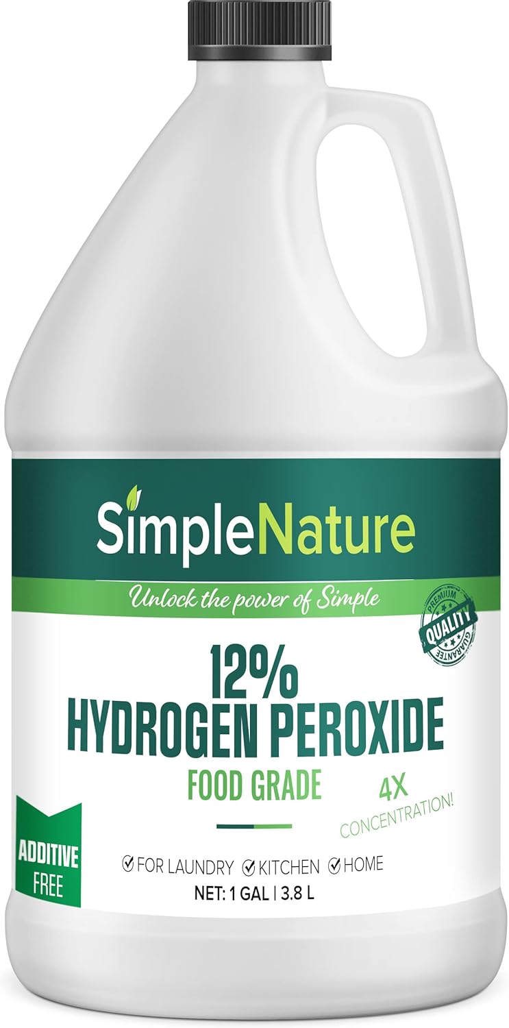 12% Food Grade Hydrogen Peroxide Solution - Natural Cleaner