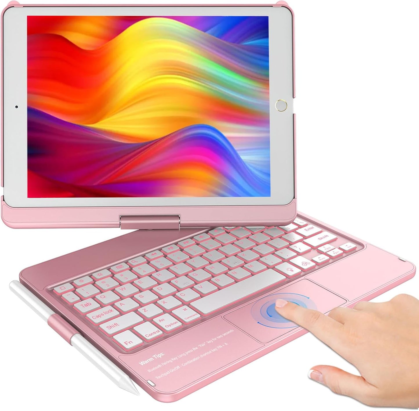KBCASE Touchpad Keyboard Case for iPad 9th/8th/7th Gen