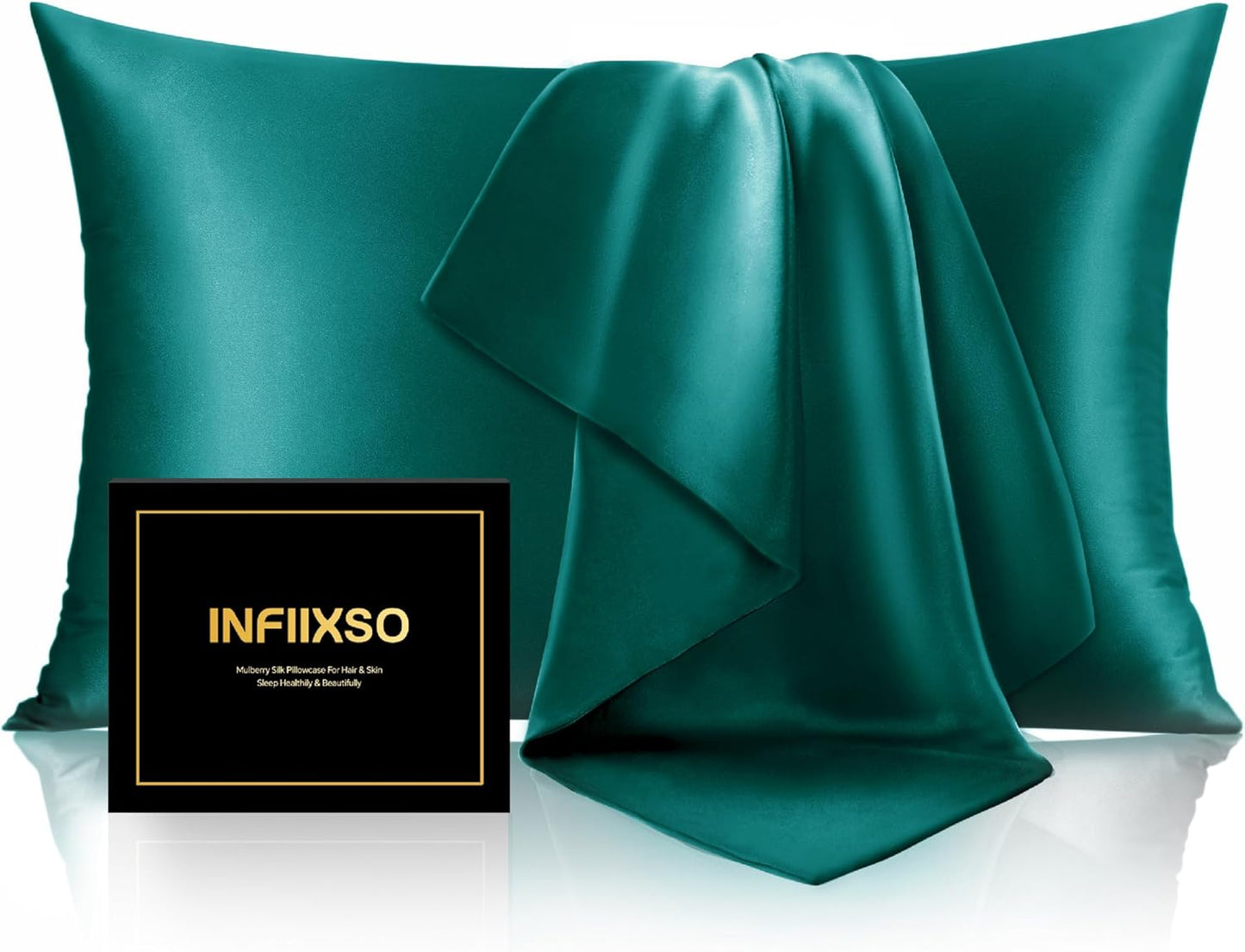 INFIIXSO Mulberry Silk Pillow Cases for Hair and Skin Comfort