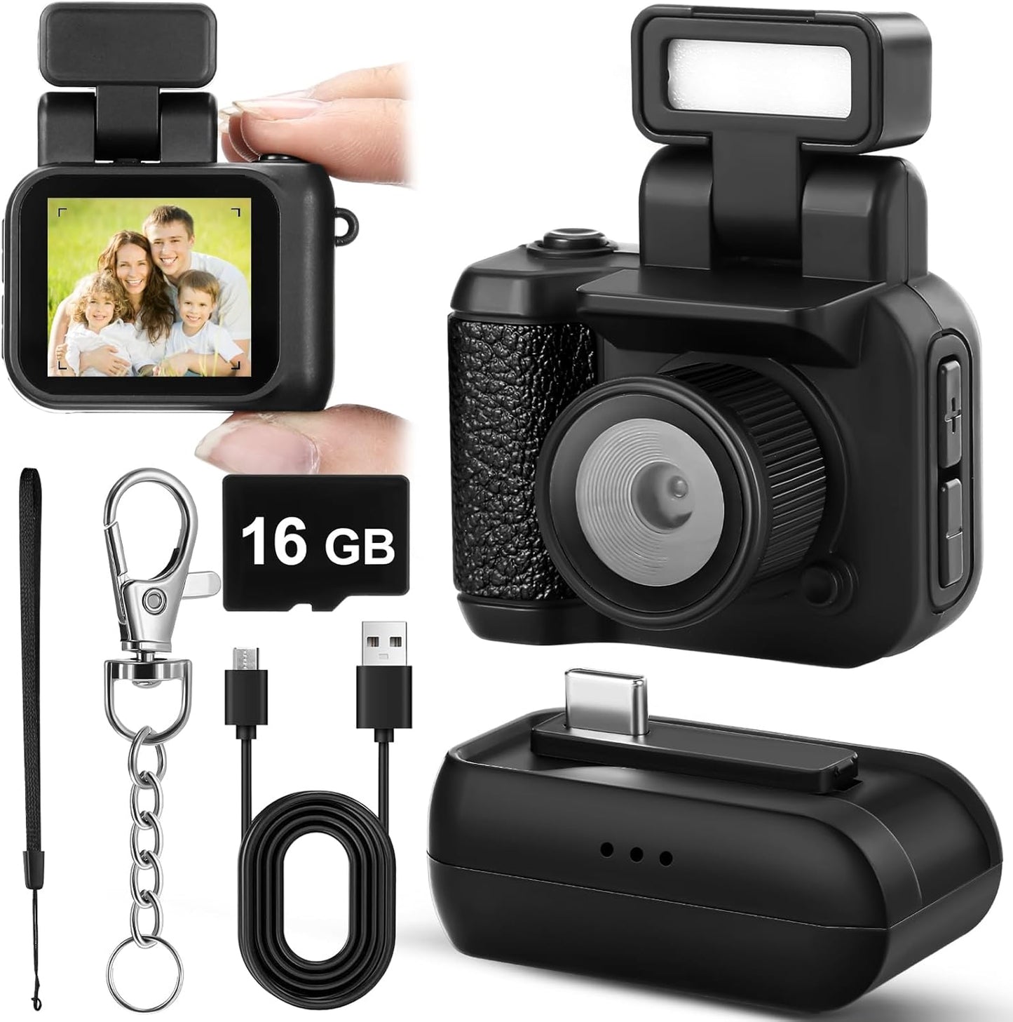 Compact 1080p Mini Camera Keychain by Relaxweex