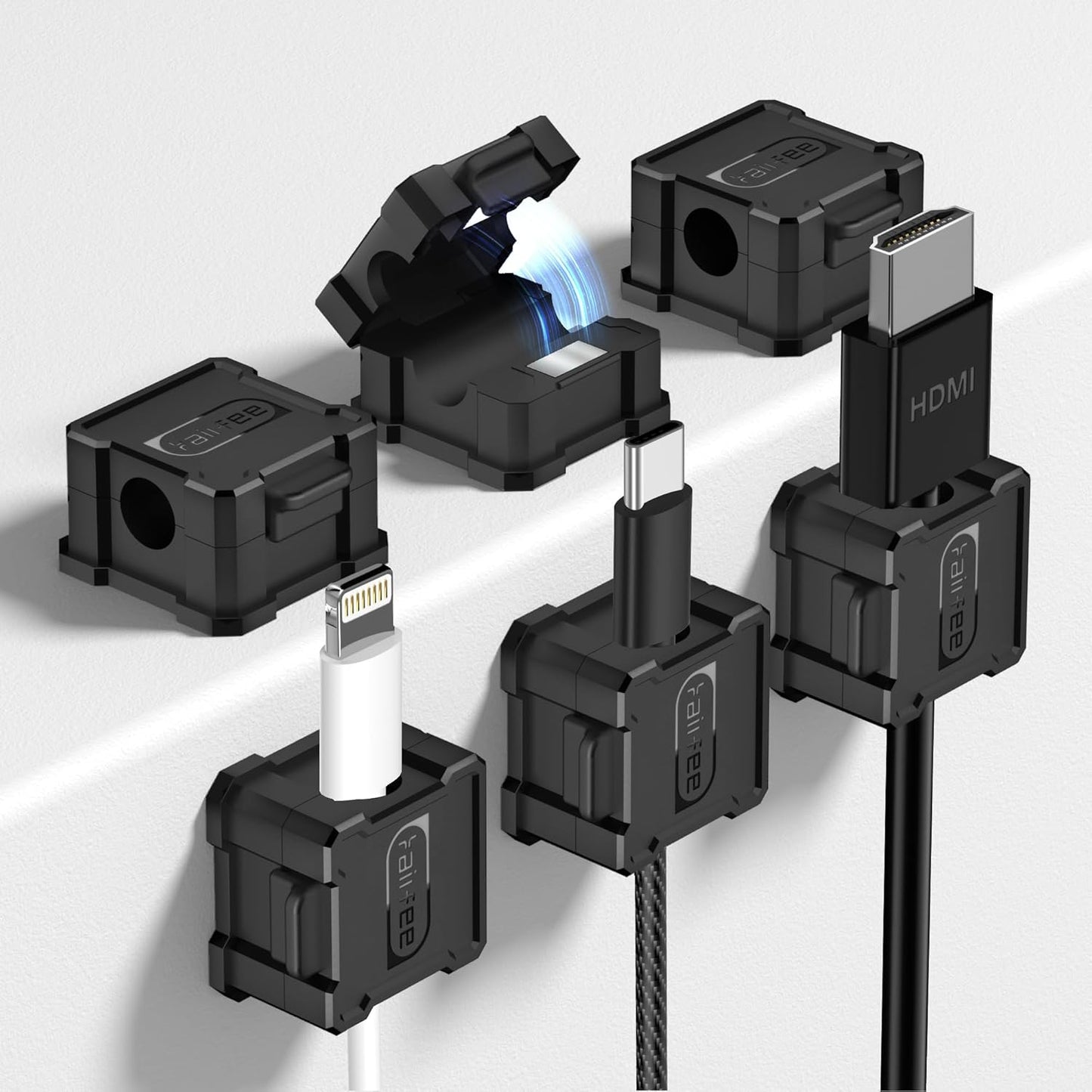 Strong Magnetic Cable Clips - Organize with Ease!