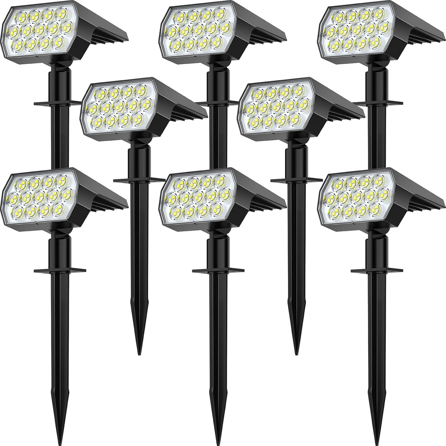 Bright 65 LED Solar Spot Lights Outdoor for Garden and Yard