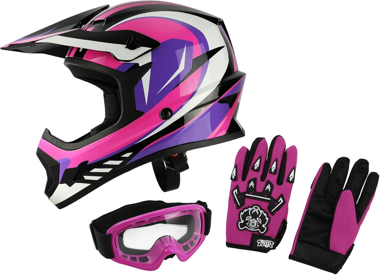 TCT-MOTORPARTS Youth Kids Motocross Full Face Helmet Review