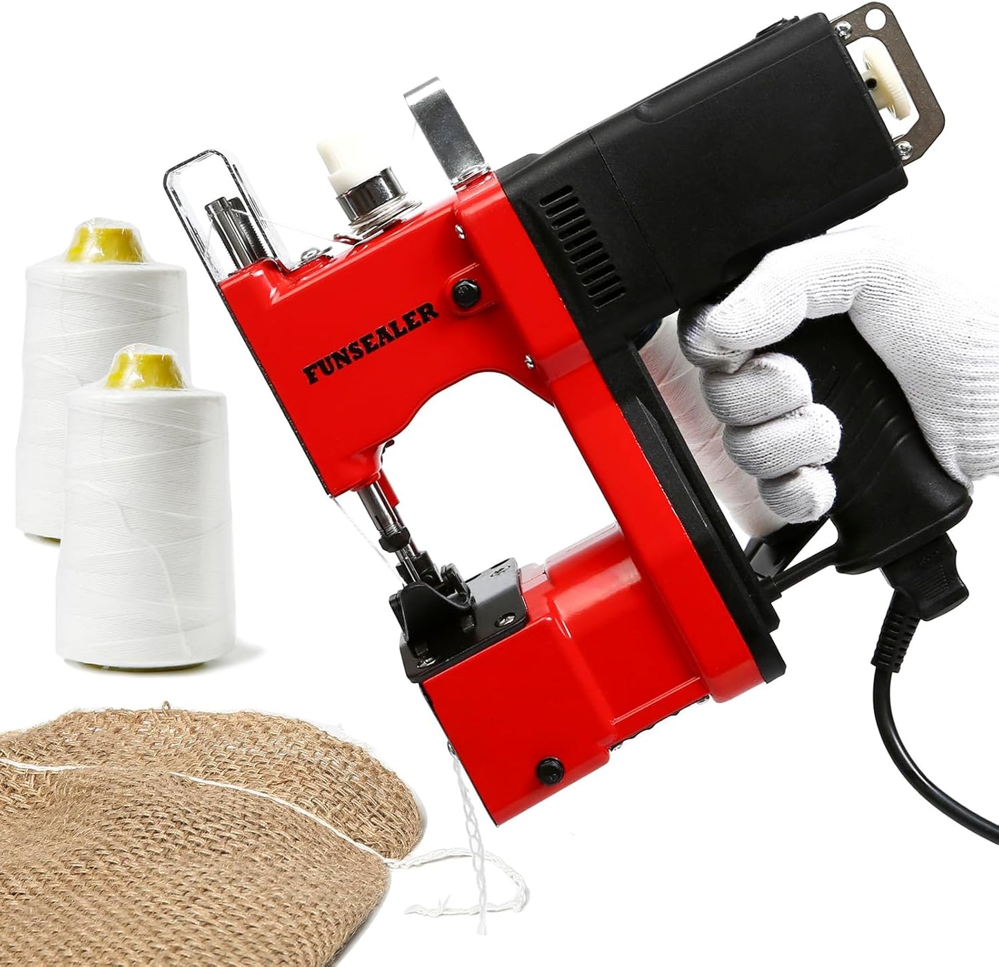 Heavy Duty Bag Sewing Machine with Thread Rolls