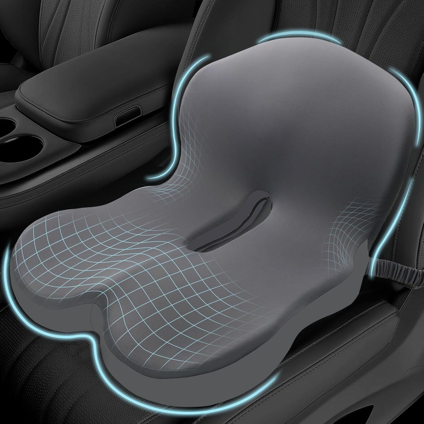 Memory Foam Seat Cushion for Sciatica Relief and Comfort