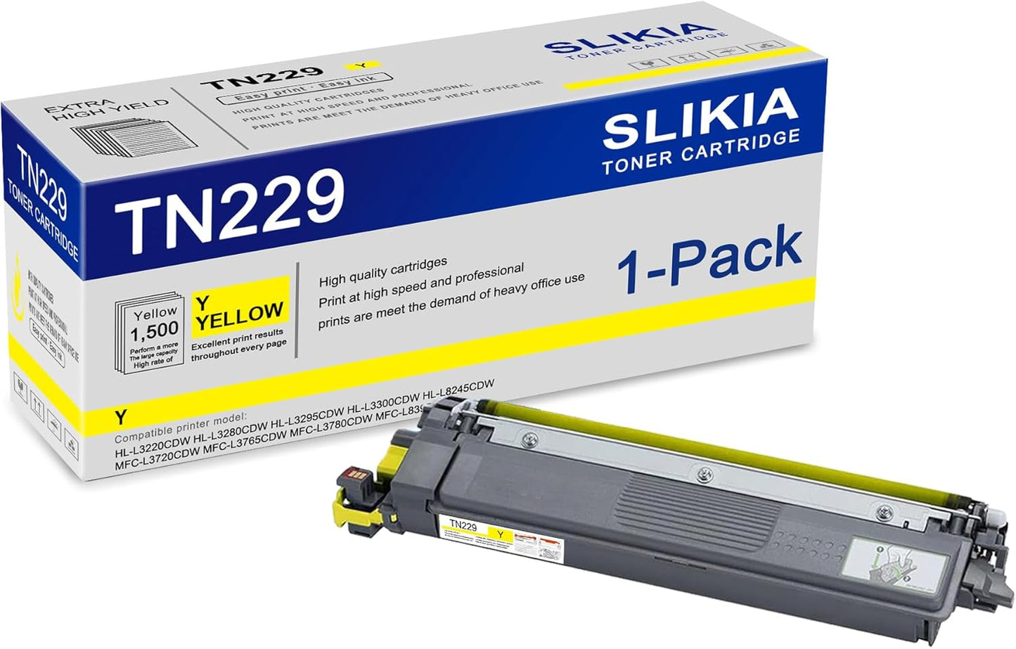 Vibrant Yellow TN229 Toner for Brother Printers