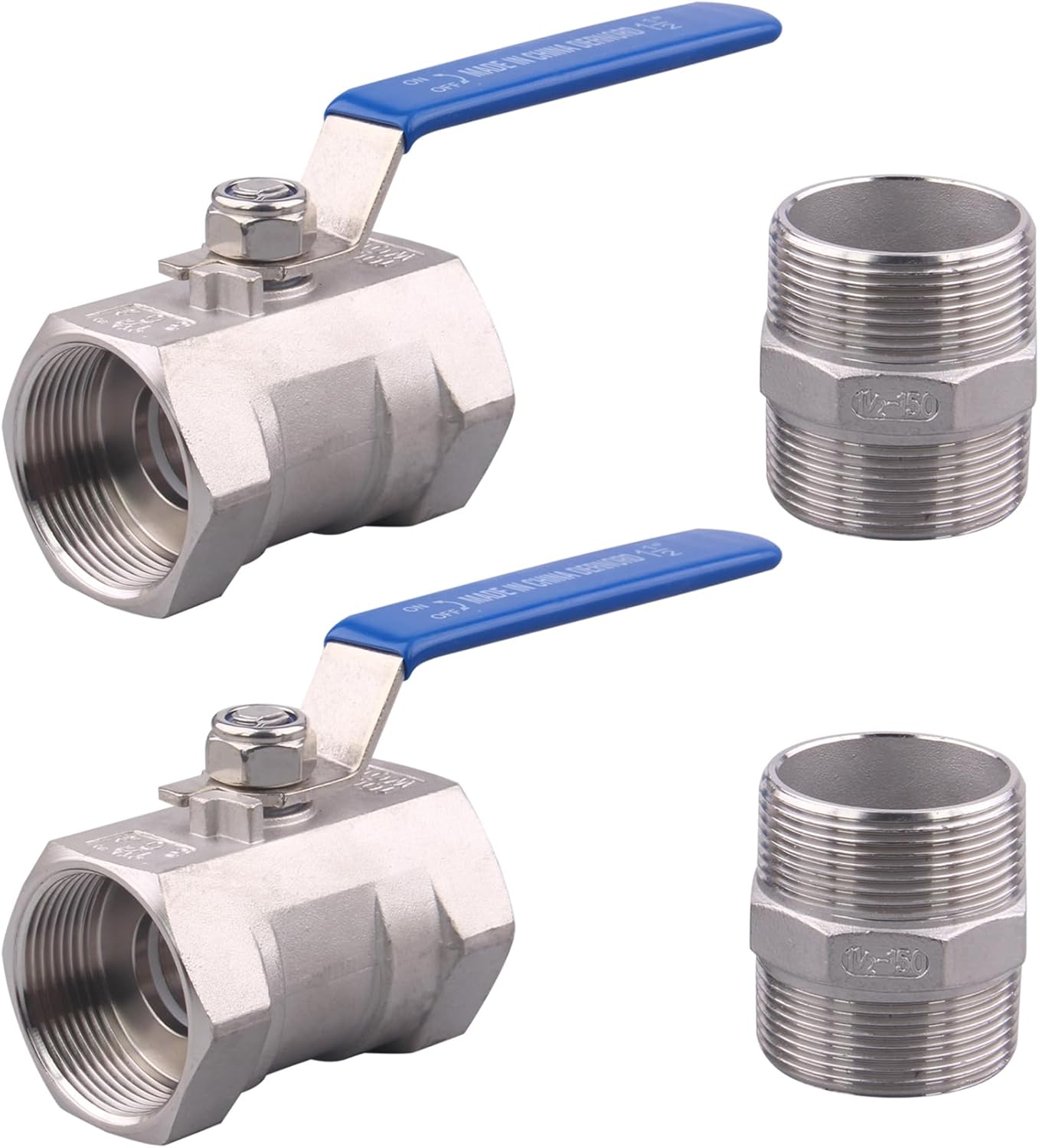 Stainless Steel 1-1/2 Inch Ball Valve for Water, Oil, Gas Use