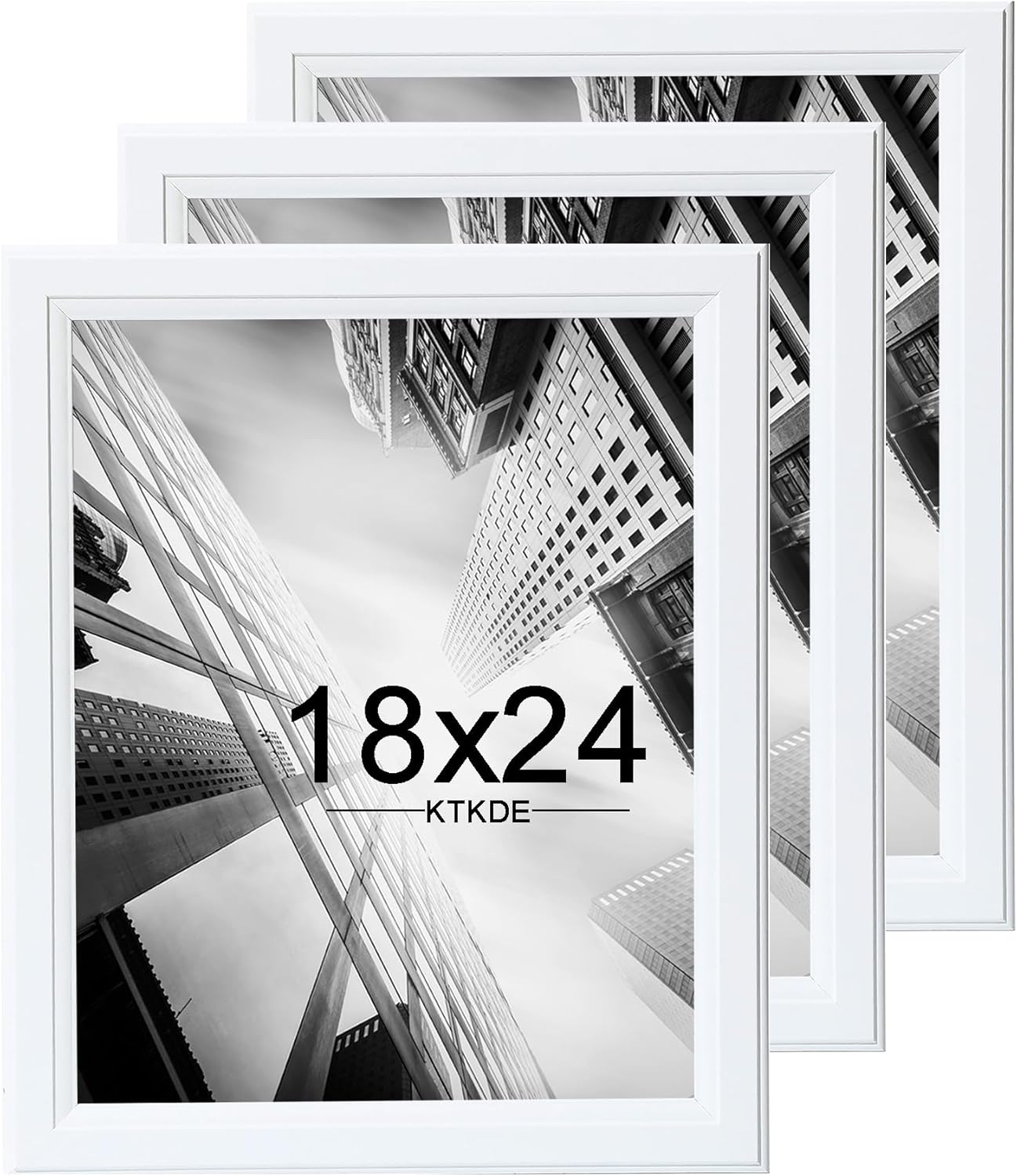 KTKDE Studio Gallery 18x24 Poster Frame Set of 3 for Art