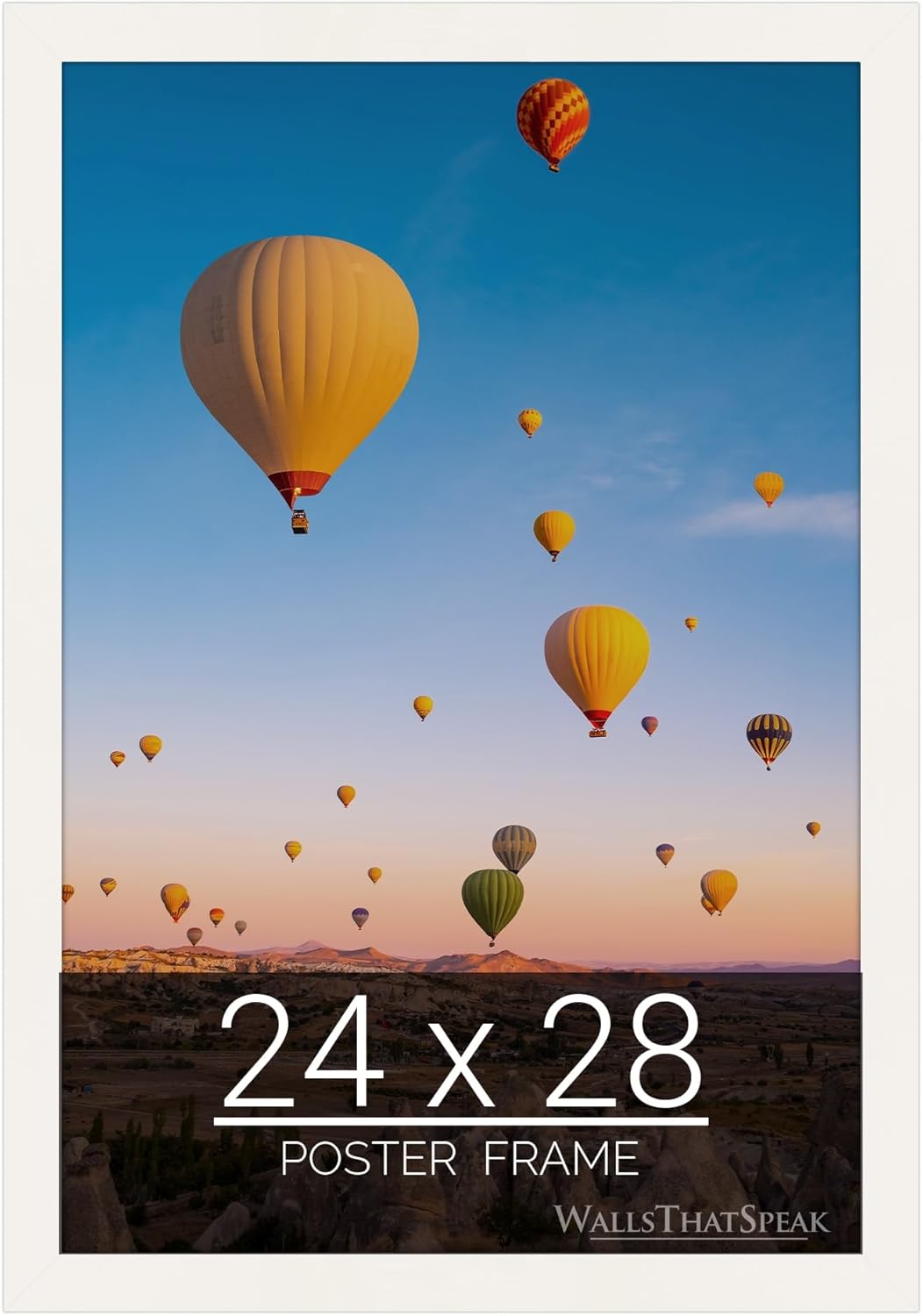 24x28 White Picture Frame for Puzzles, Posters, and Photos