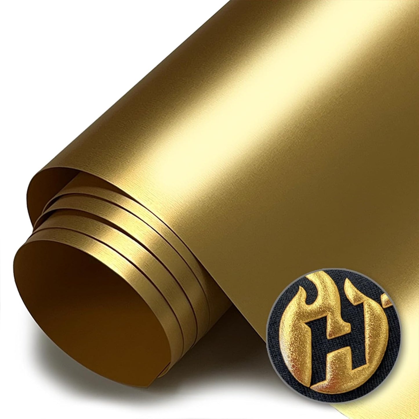 HT Puff Heat Transfer Vinyl 20in Foil Gold for Creative Projects