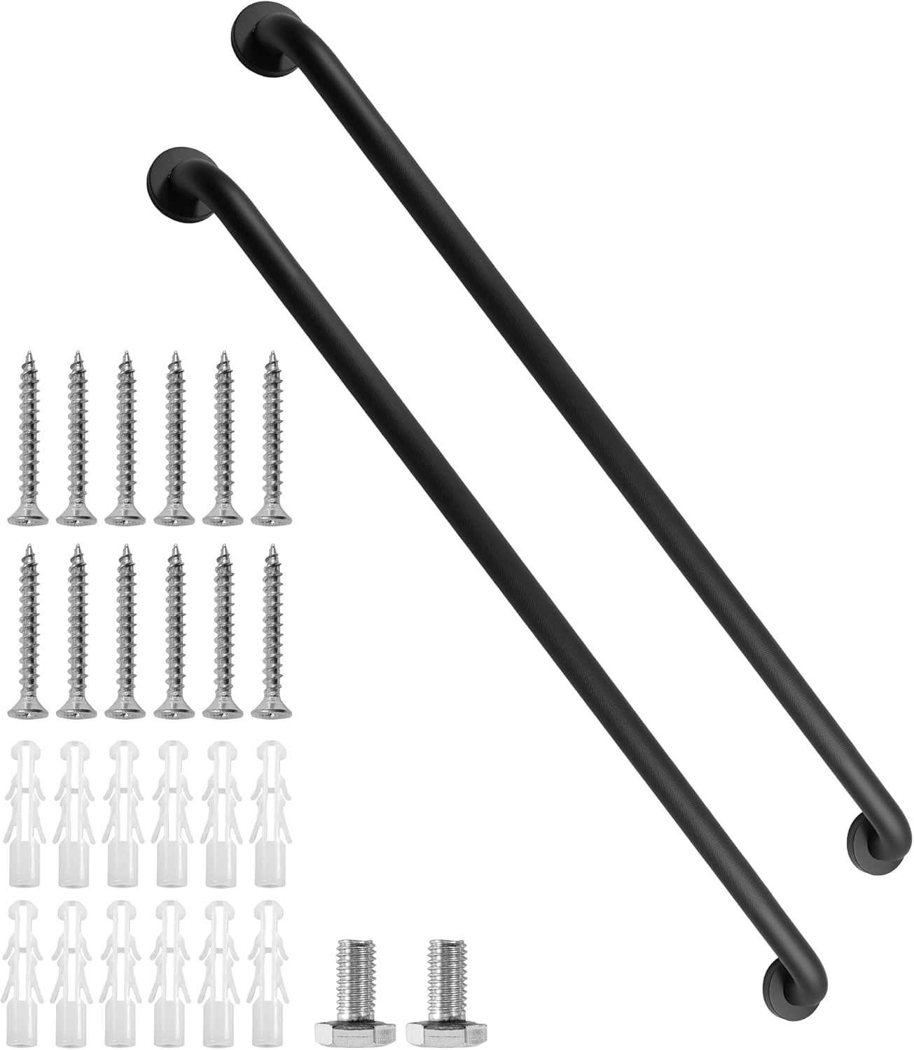 Shower Grab Bar 39.4 Inch Black Bathroom Grab Bar for Safety
