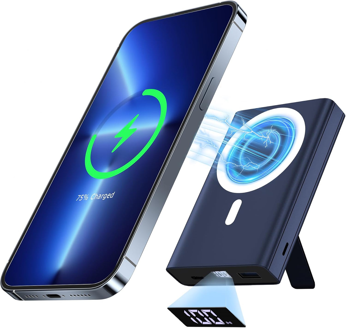 10,000mAh Magnetic Power Bank: Fast Charge iPhone