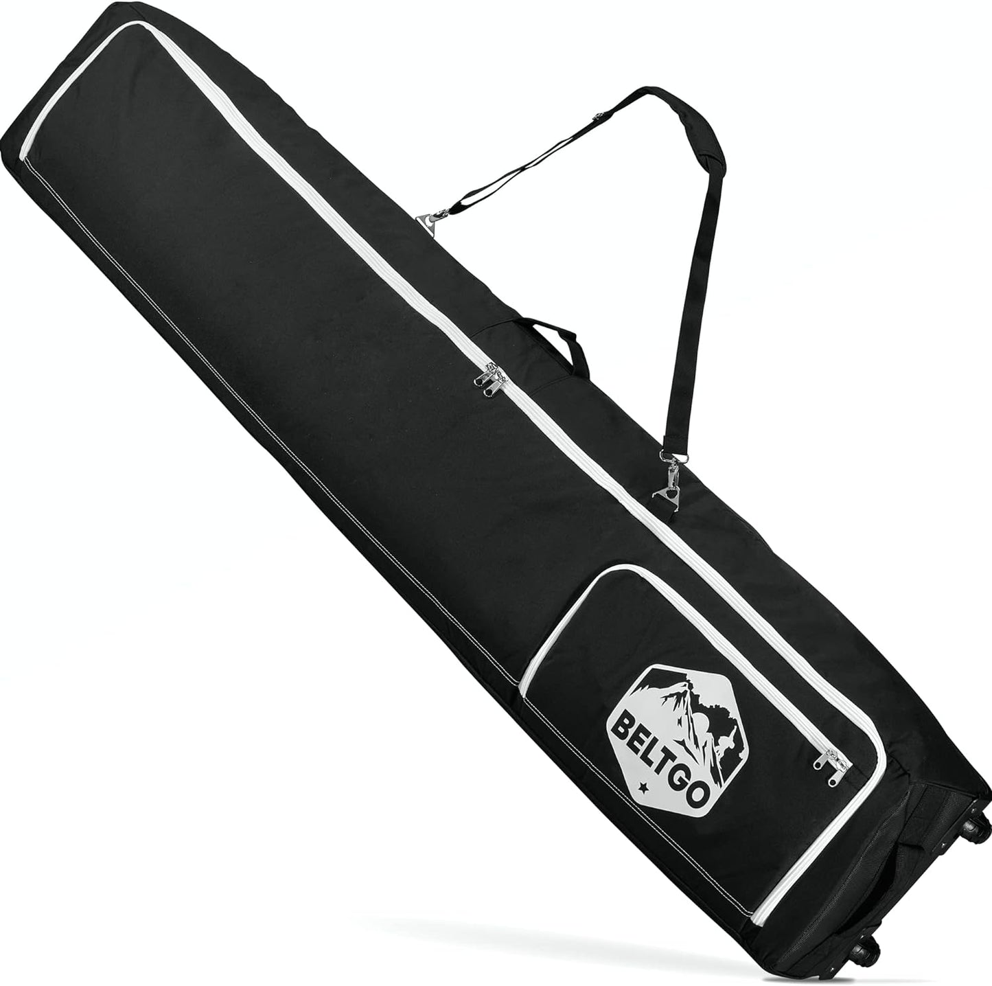 Travel with Ease: Rolling Ski Bag Holds 2 Pairs