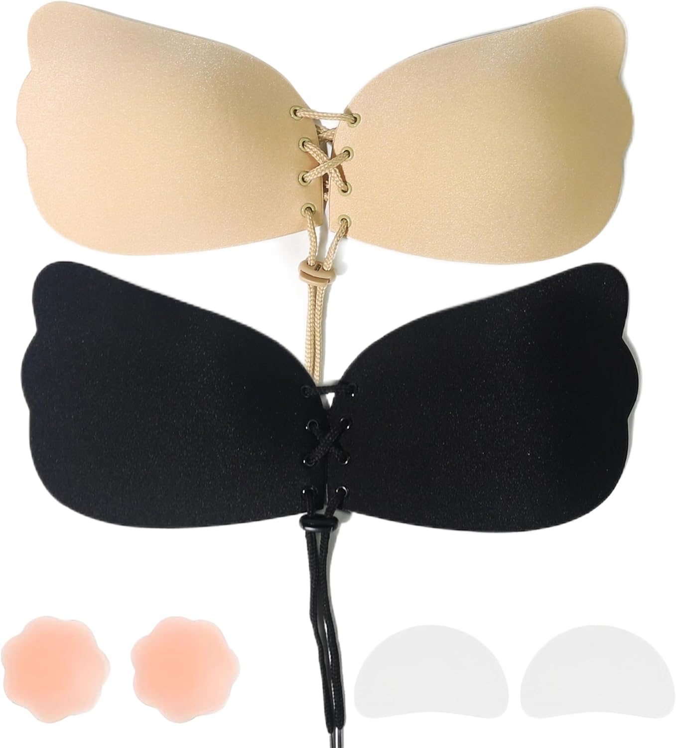 Sticky Adhesive Push-Up Invisible Strapless Bras for Women