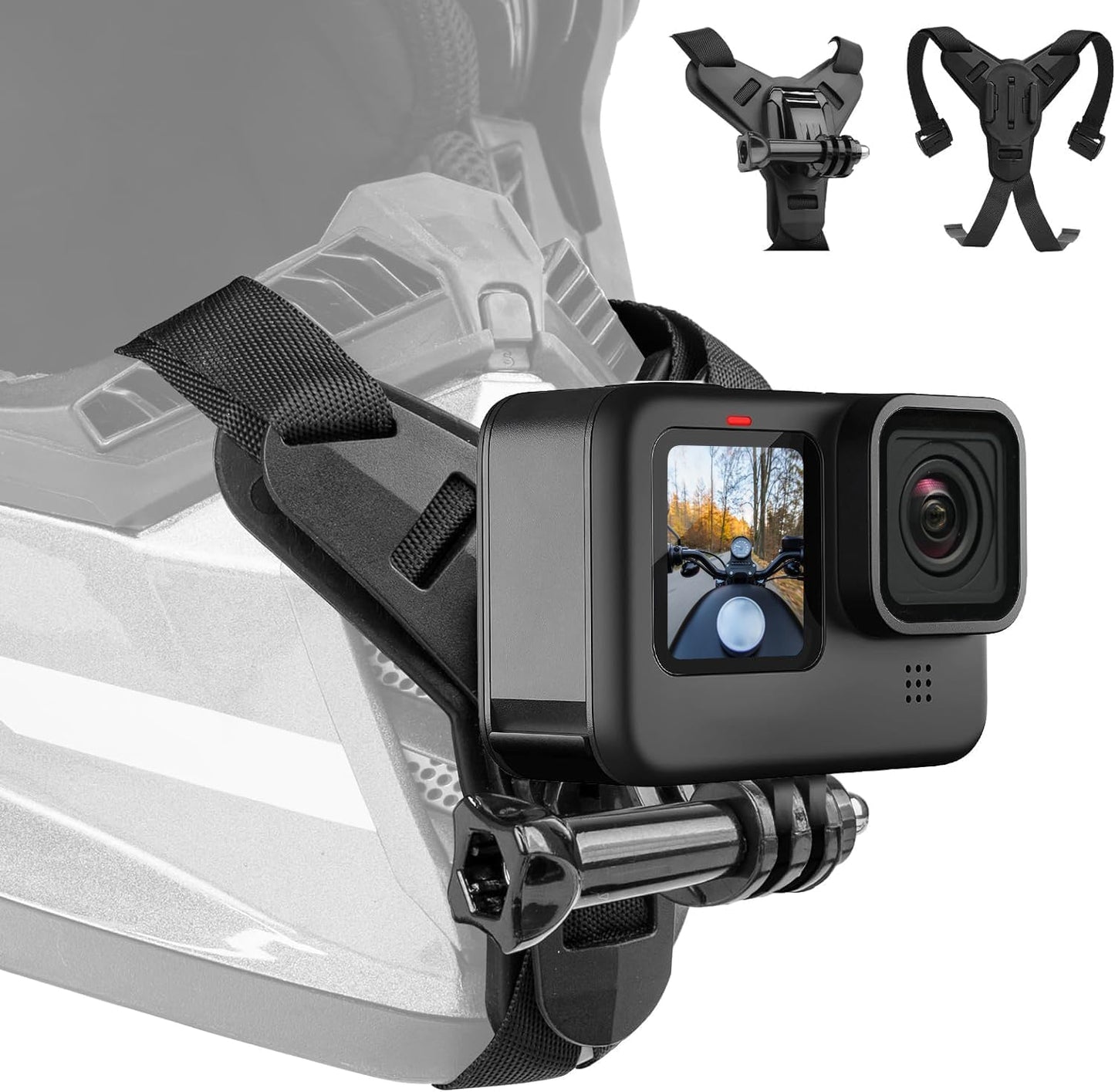 TELESIN Motorcycle Helmet Chin Mount
