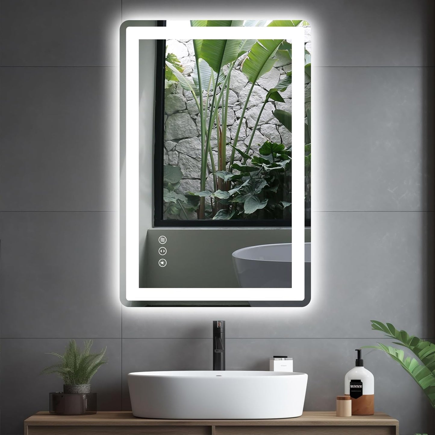 24x36 LED Bathroom Mirror with Lights for Modern Spaces