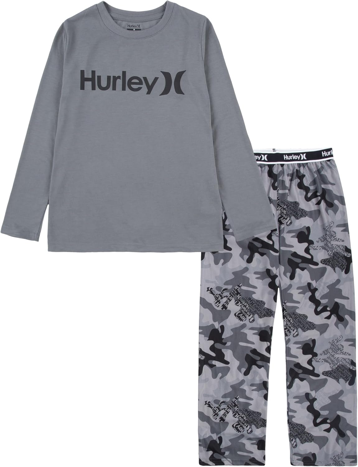 Hurley Boys' Pajama 2-Piece Set for Comfortable Sleepwear