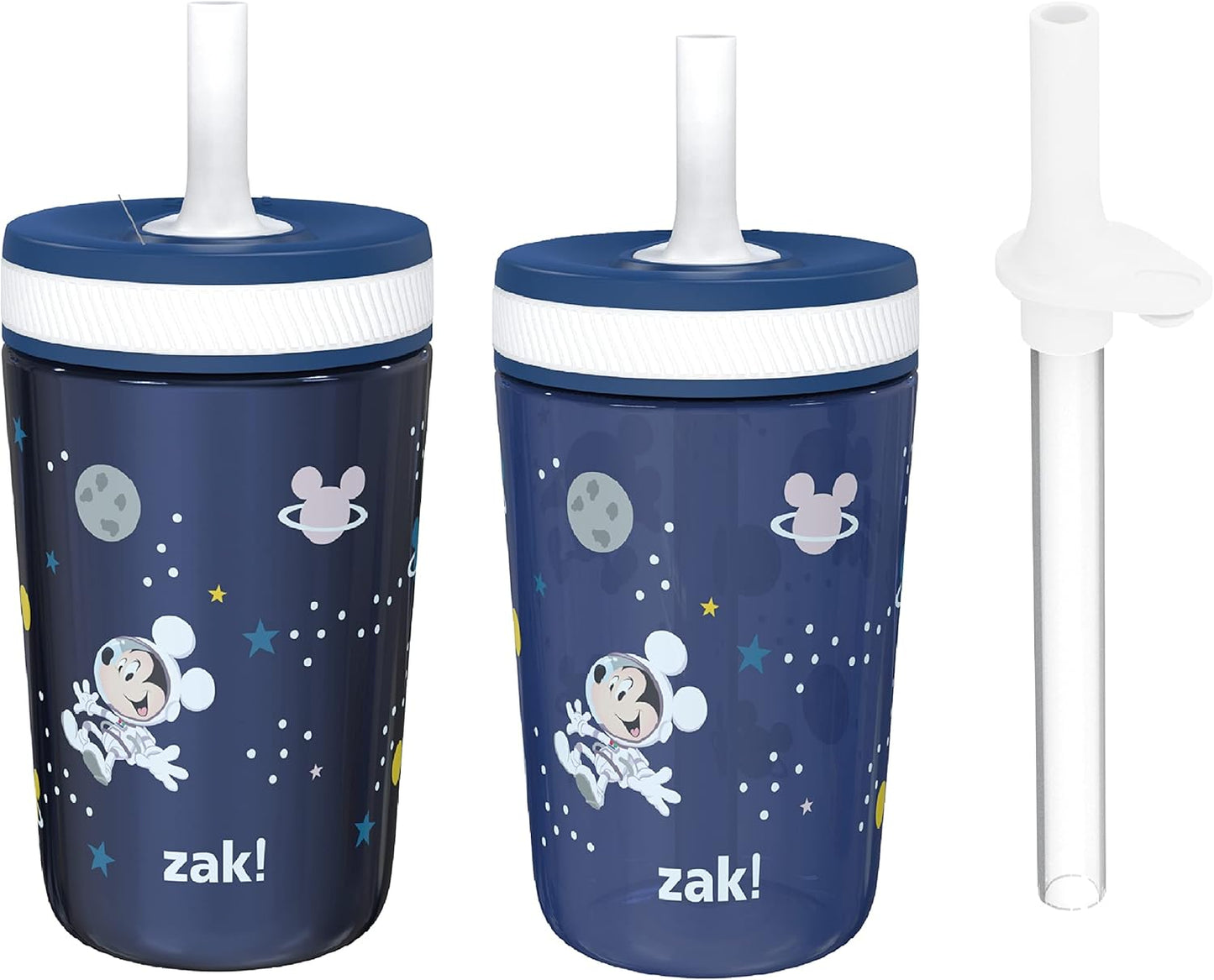 Disney Mickey Mouse Tumbler Set, Leak-Proof Lid, Kids Bundle
