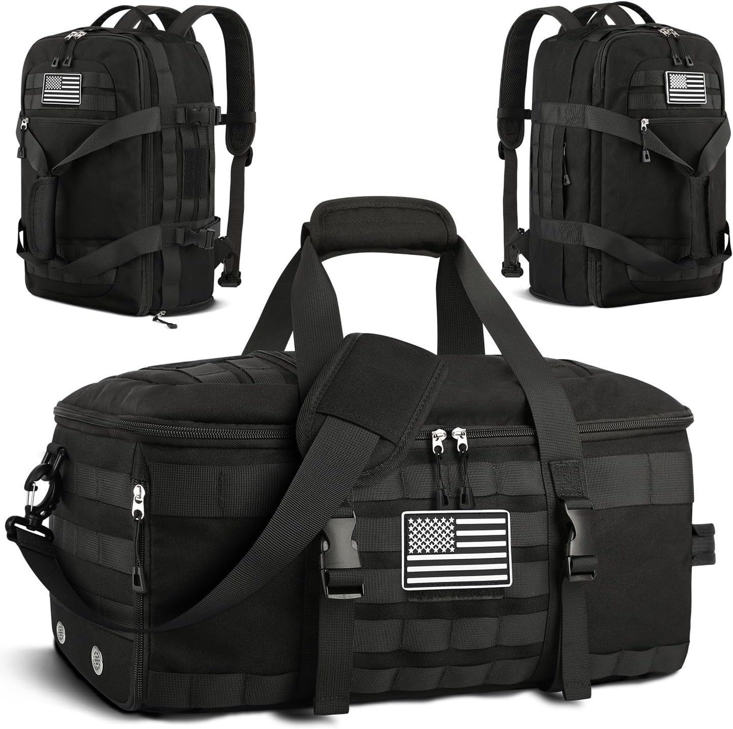 ETRONIK Tactical Duffle Bag with Shoe Compartment for Gym 60l
