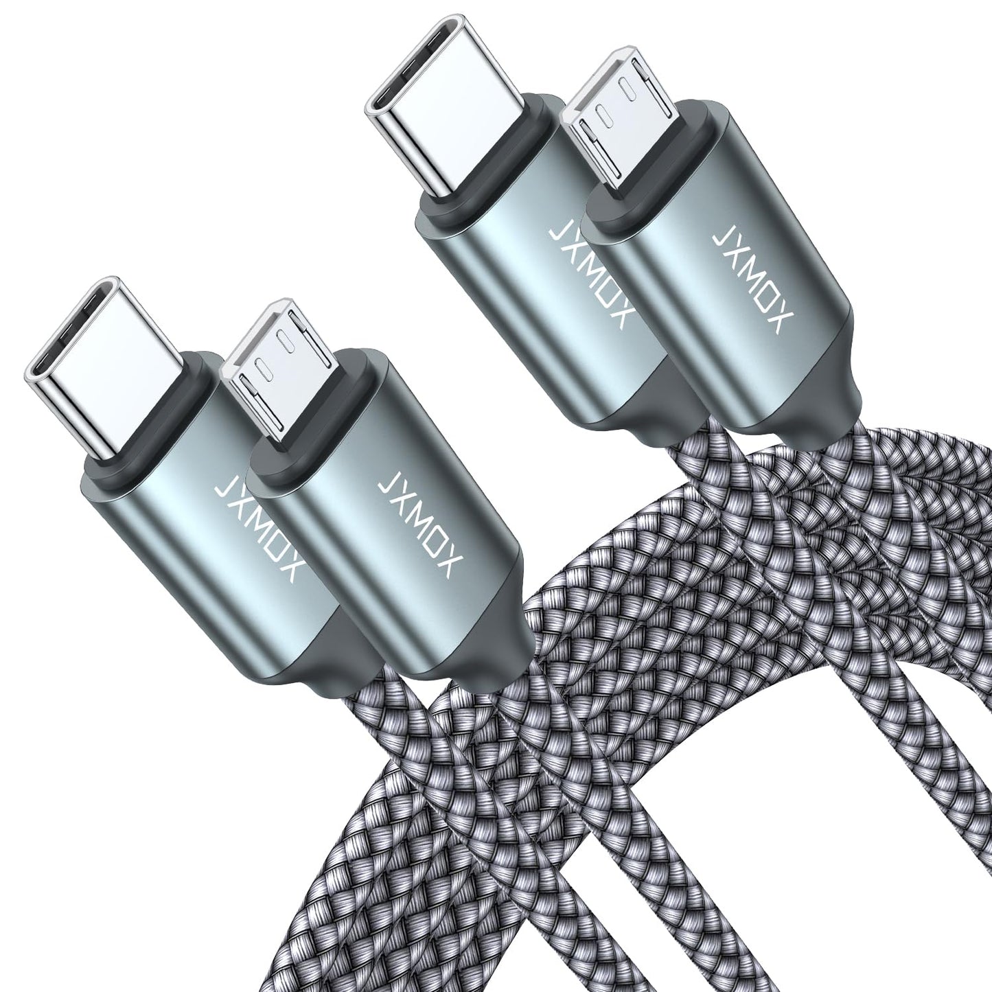 Fast Charge Duo: JXMOX USB C to Micro USB 2-Pack