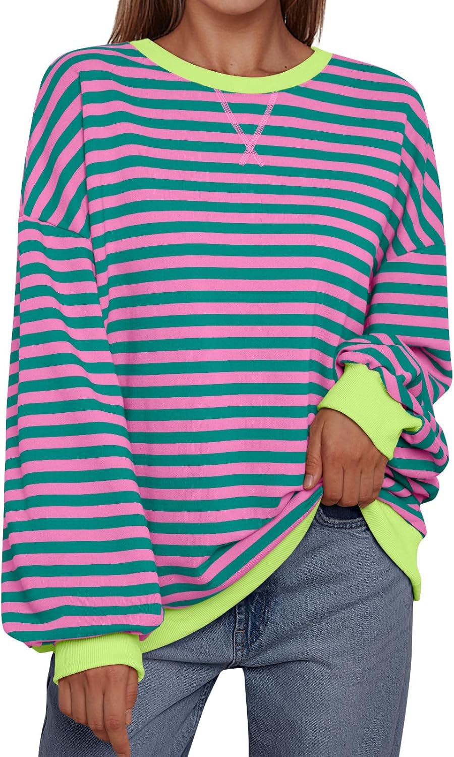 Queen Oversized Striped Hoodie: Y2K Summer Style