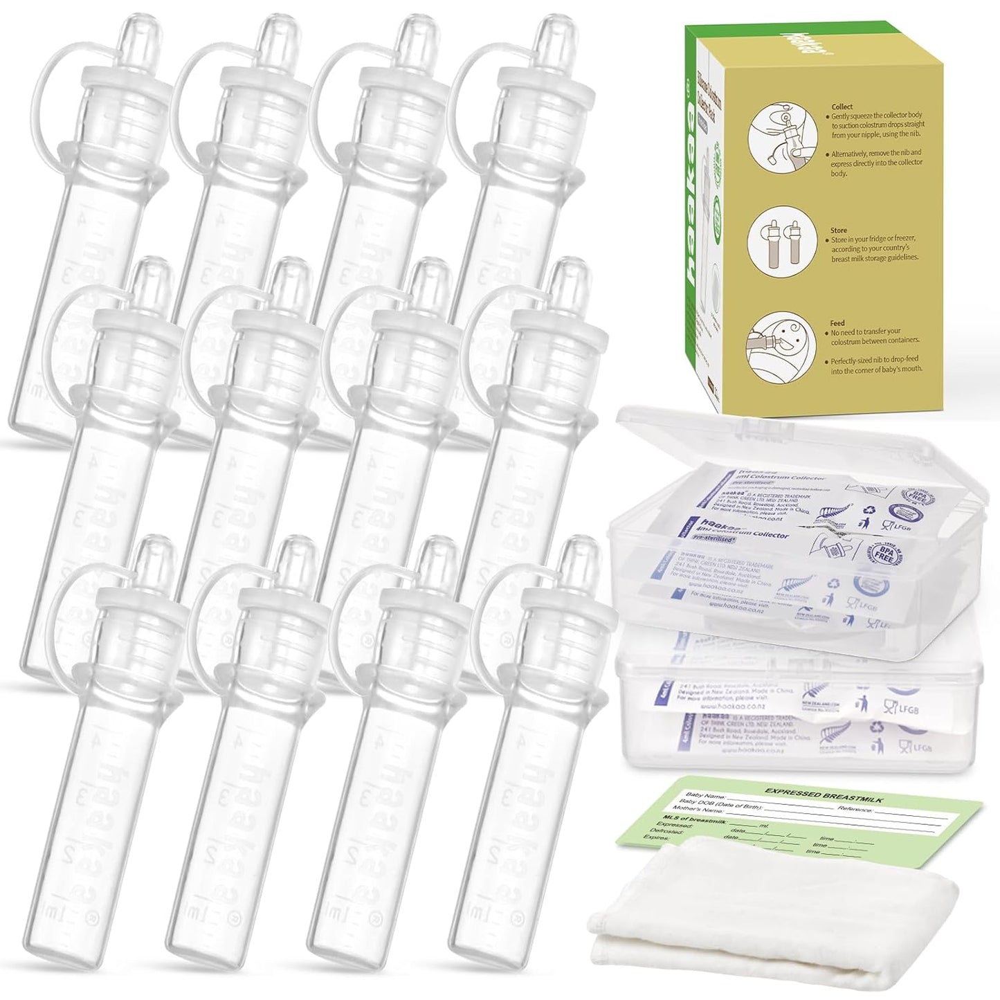 Haakaa Colostrum Collector Syringes Set for Newborn Feeding