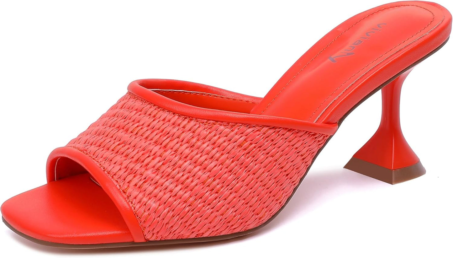 Vivianly Womens Clear Heels Sandals for Elegant Occasions