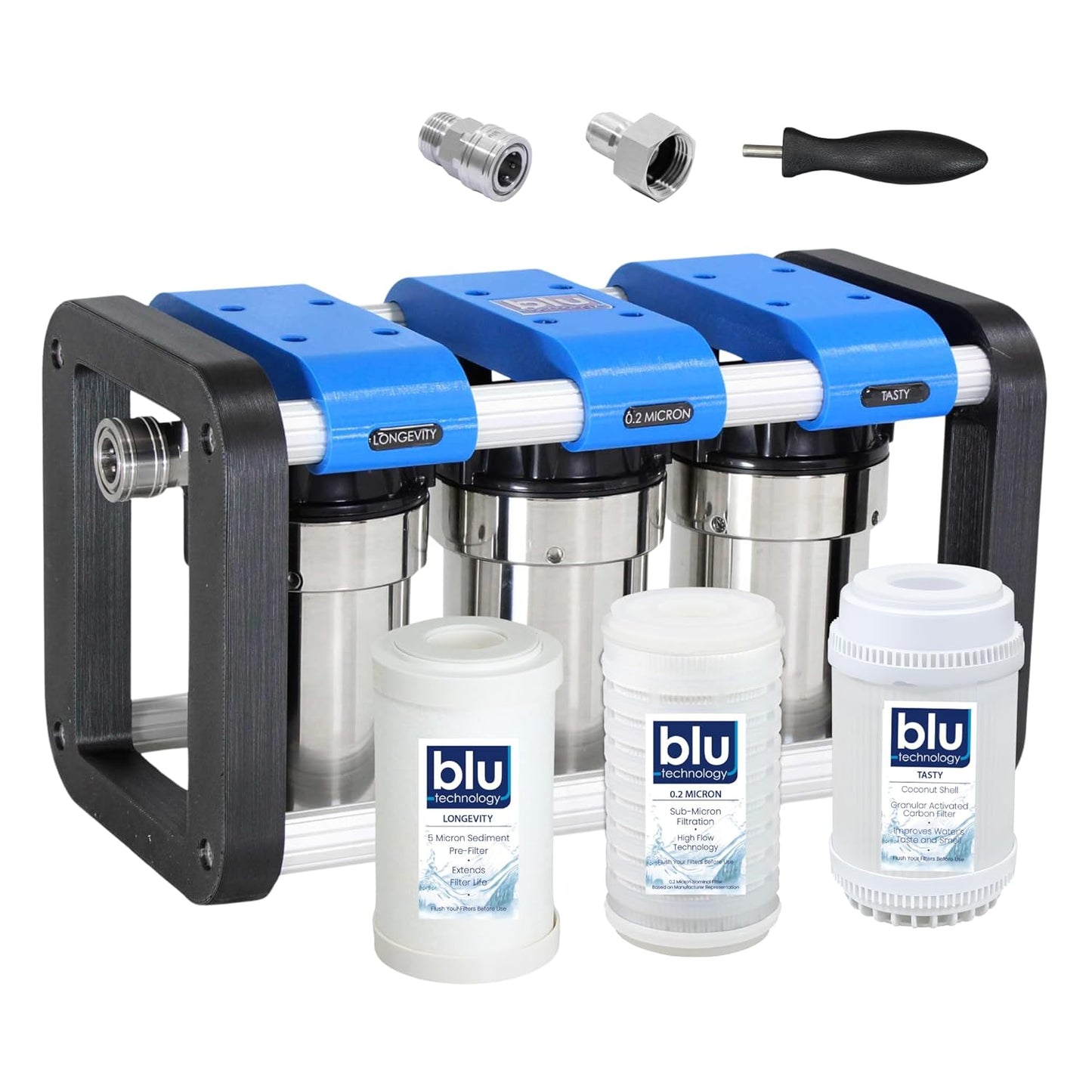 GoBluTech R3 RV Water Filter System for Clean Water Access