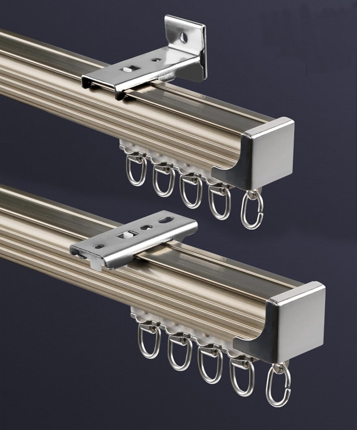 Versatile Ceiling Track Set - TOM Tool ~ Room Divider, Shower Curtain, Closet & Sliding Door Solution!