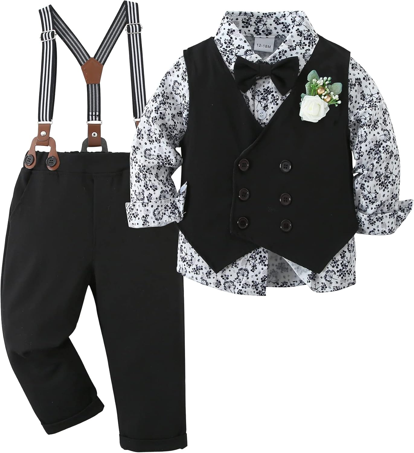 YALLET Toddler Baby Boy Clothes Suit for Formal Occasions