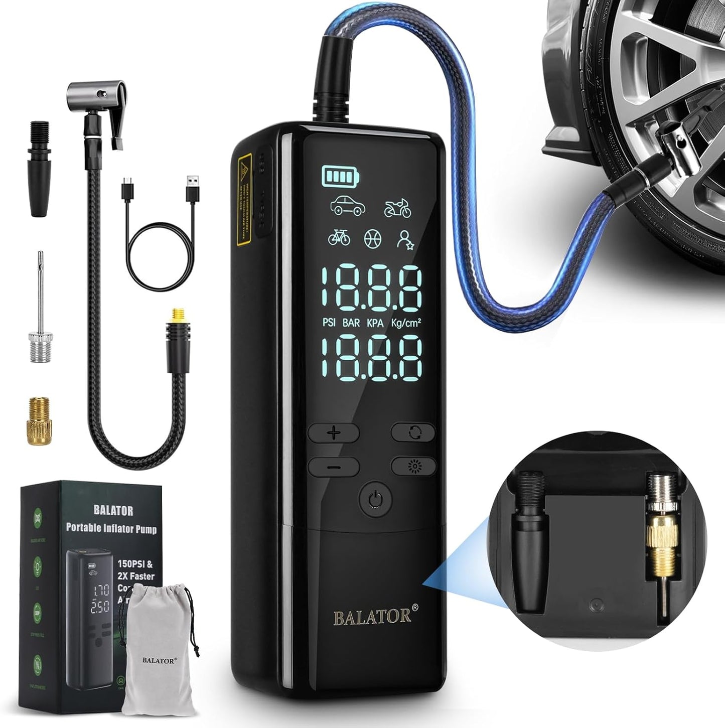 Fast Inflation Portable Air Pump - BALATOR