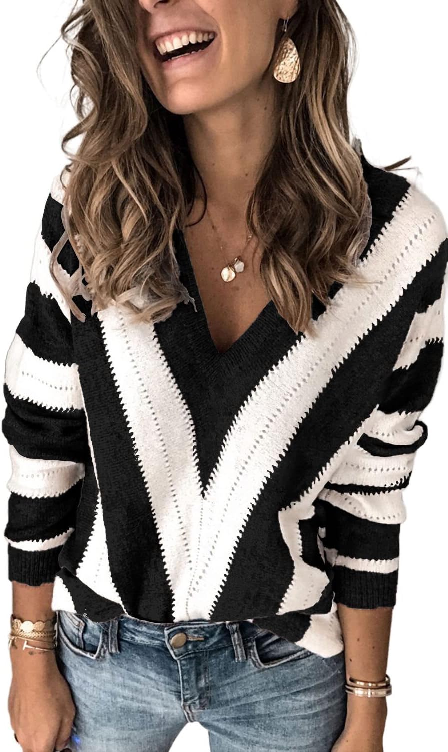 Casual Sweater Pullover for Women - Cozy Winter Knit Jumper