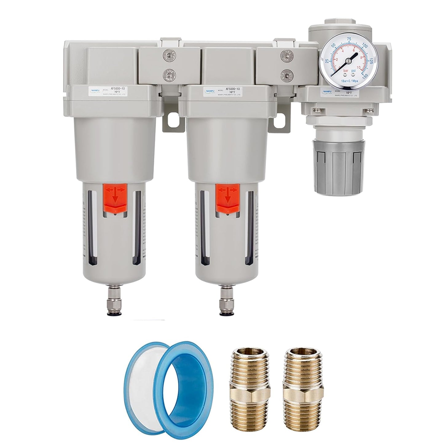 NANPU 1in NPT Air Drying System with Double Air Filters & Regulator