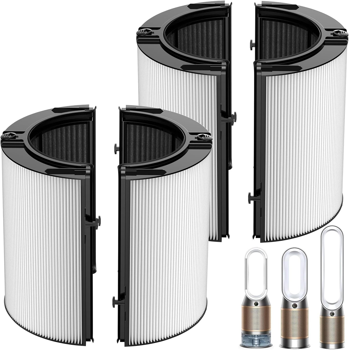2 Pack 360 Combi HEPA + Carbon Filter for Dyson TP04 HP04 TP07