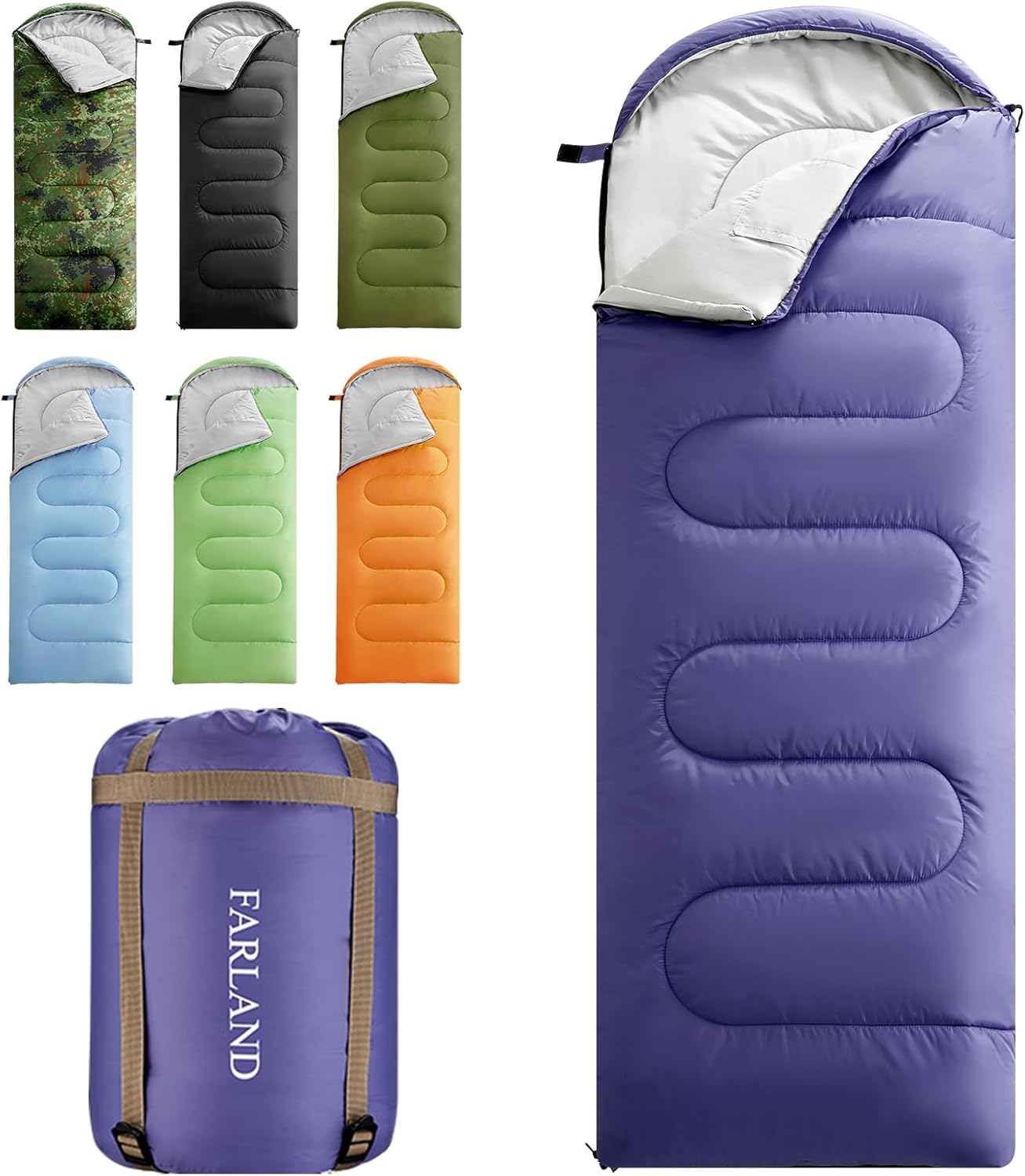 30F Sleeping Bags for Adults Teens Kids - Waterproof & Compact