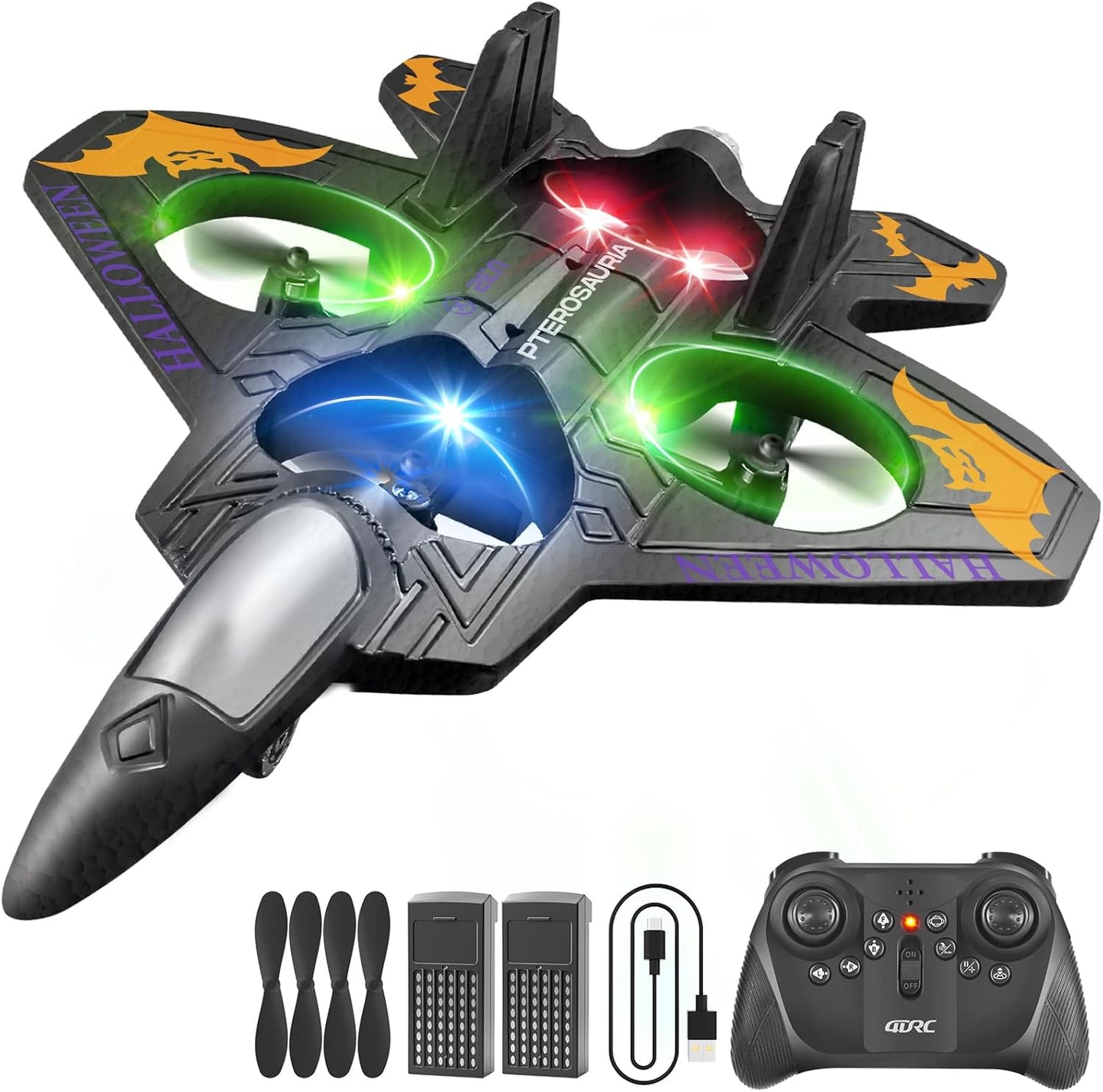 4DRC V32 Halloween Toys RC Airplanes for Kids and Adults Fun