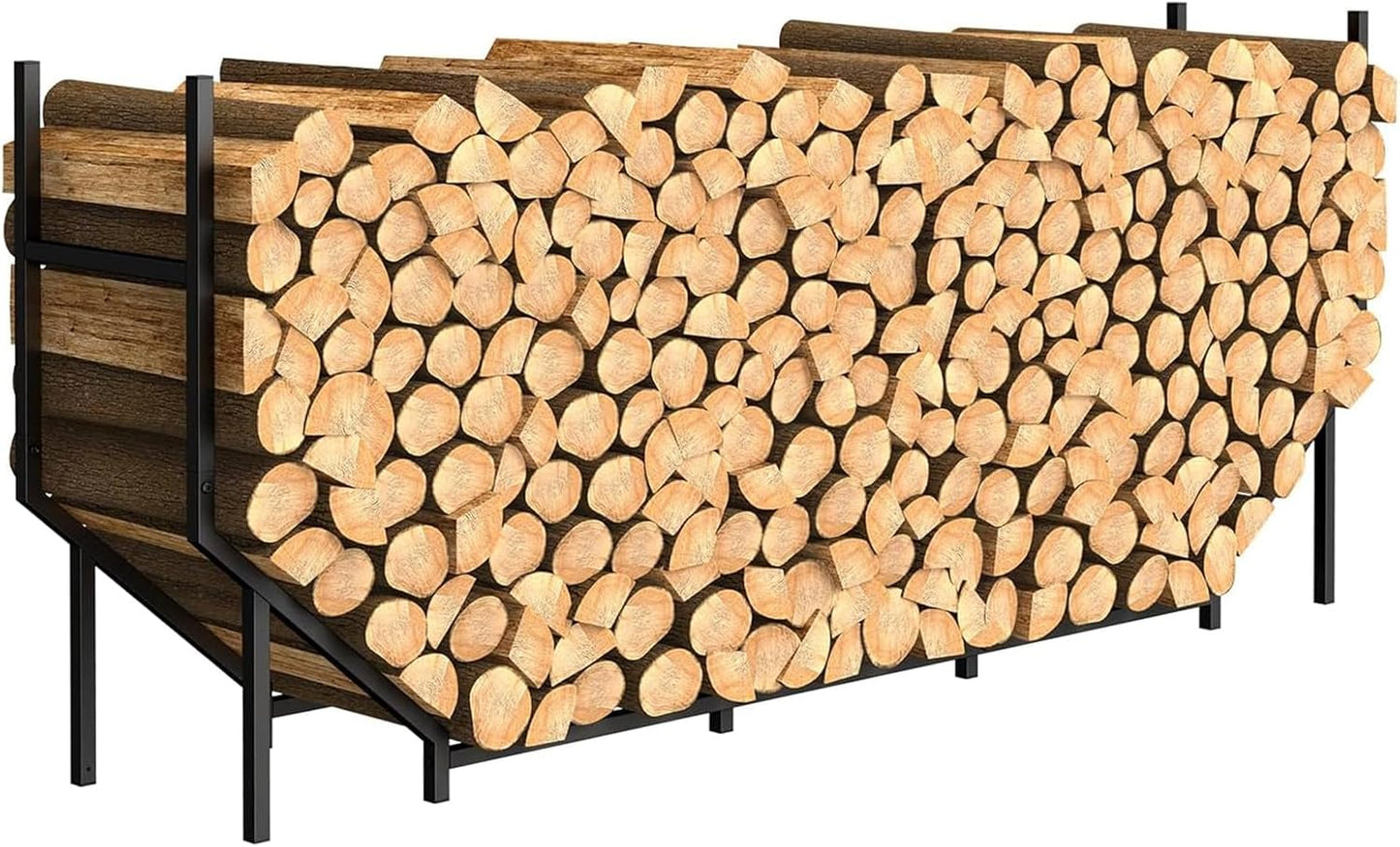 5.9ft Firewood Rack Holder for Indoor and Outdoor Use