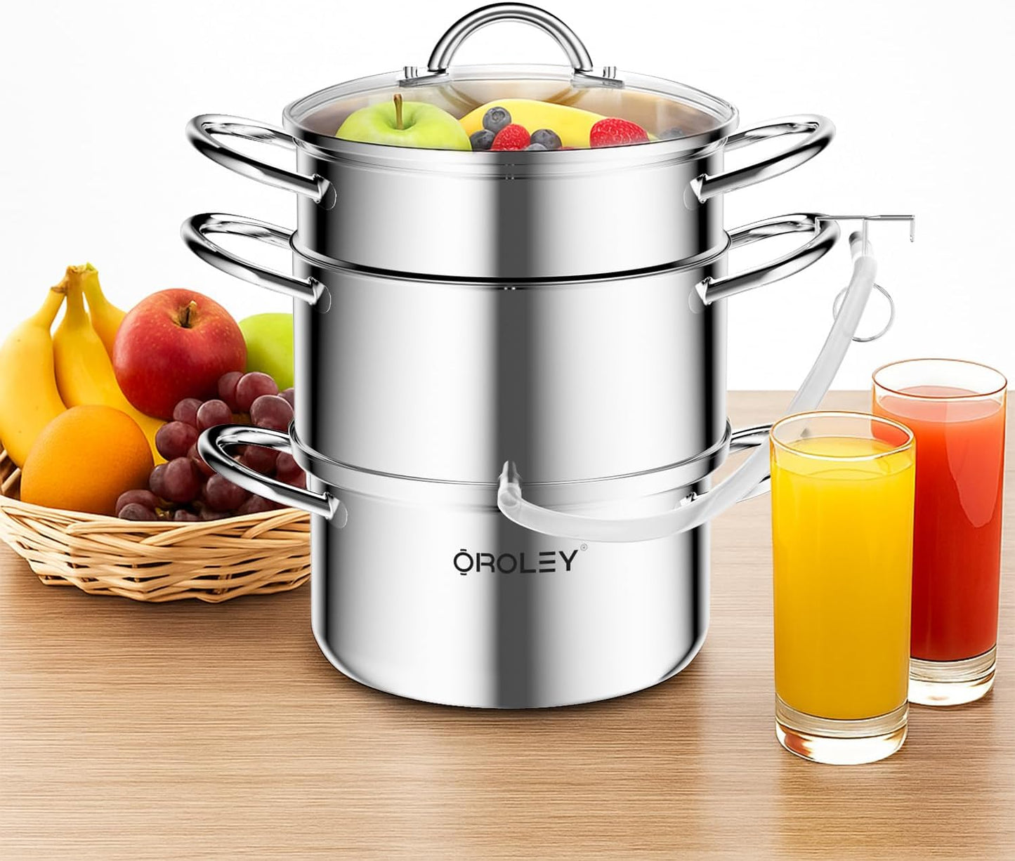 Steam Juicer Extractor for Fresh Juice, Jelly, and Sauces