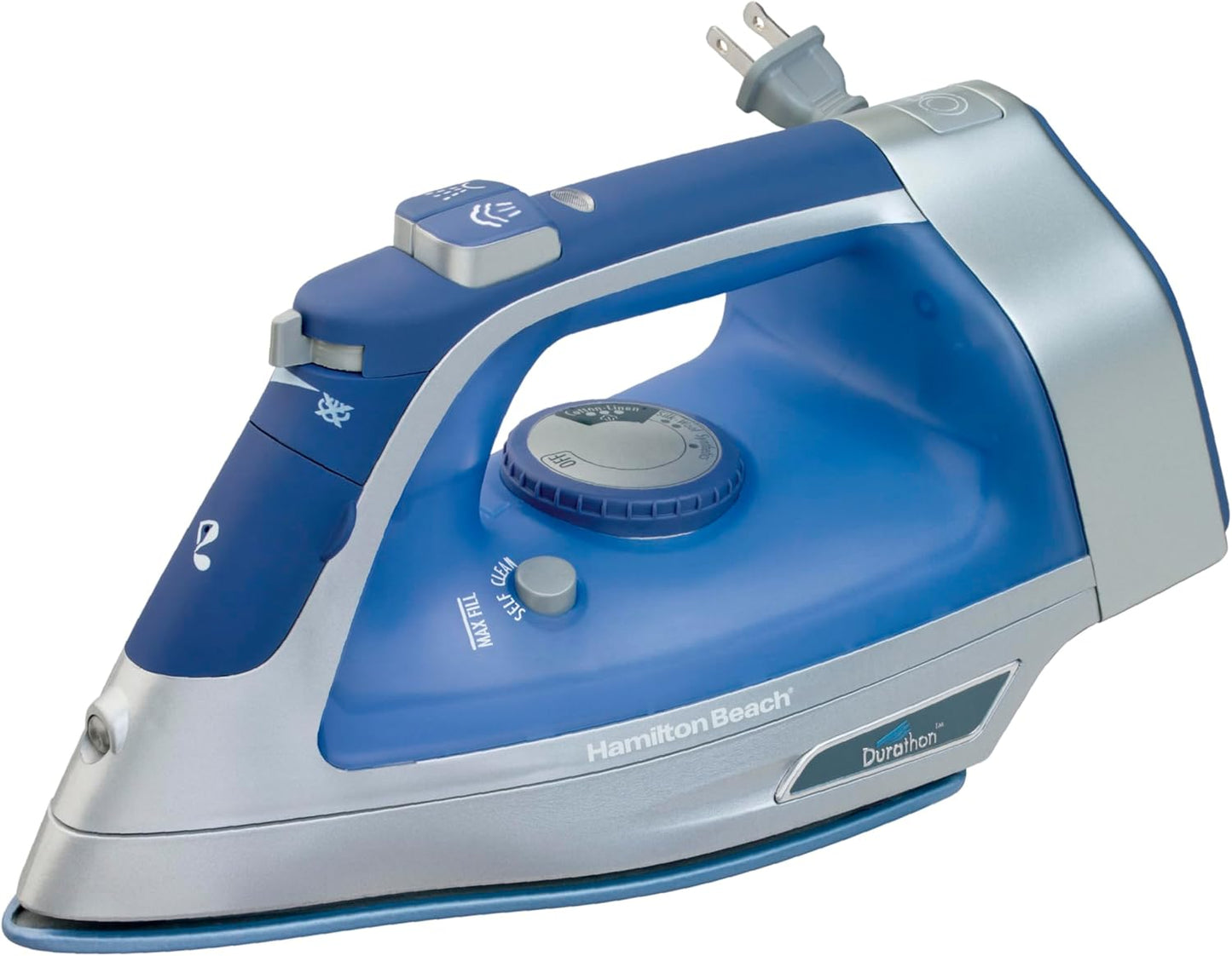 Hamilton Beach Steam Iron with Durathon Soleplate for Clothes