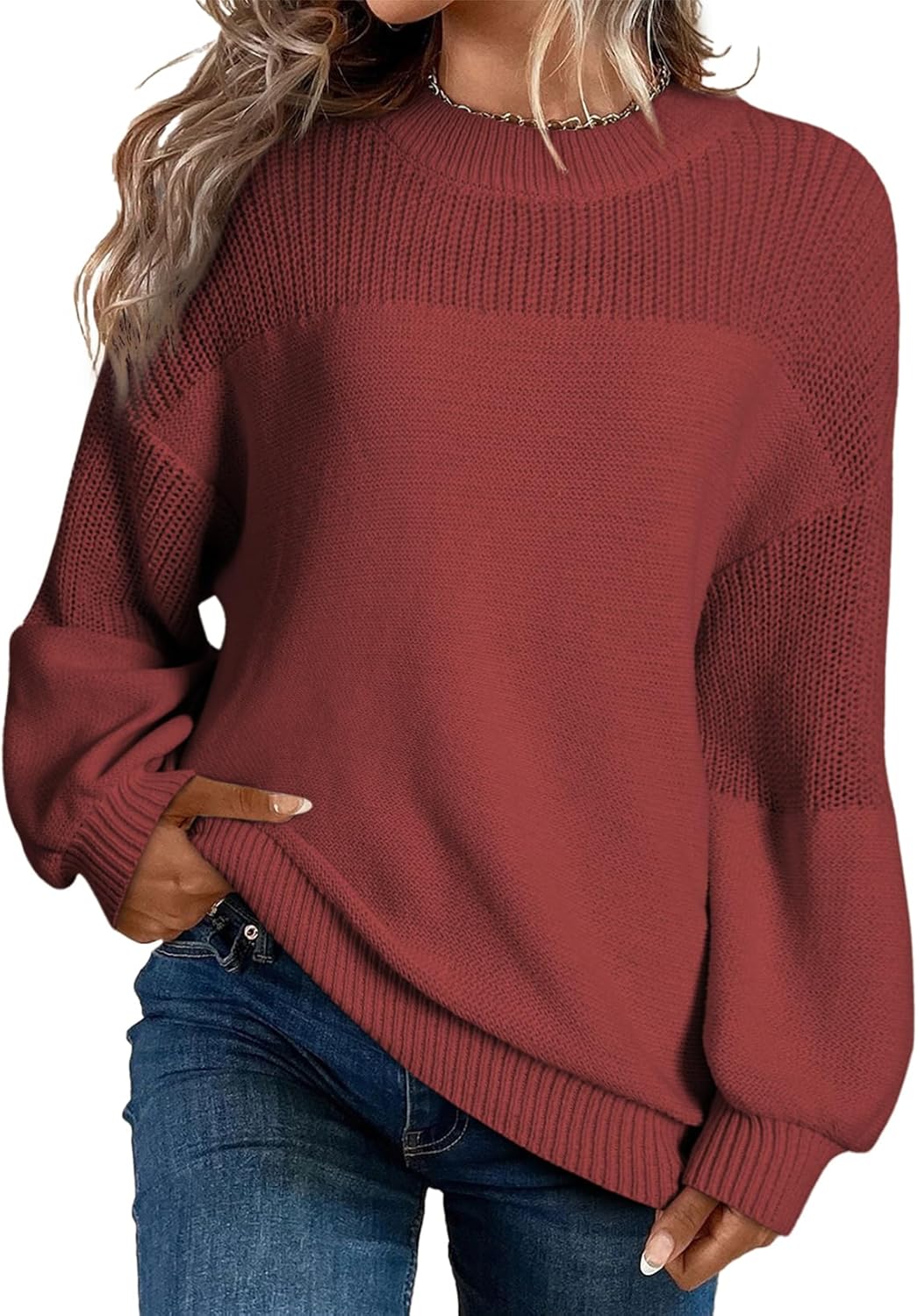 Dokotoo Women's Casual Long Sleeve Sweaters for Chic Style