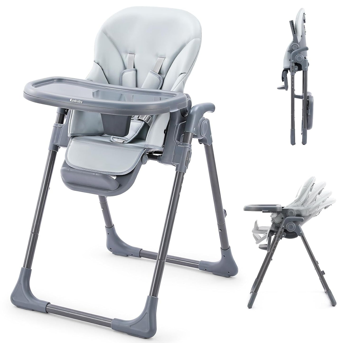 Ezebaby Foldable High Chair: Portable & Adjustable
