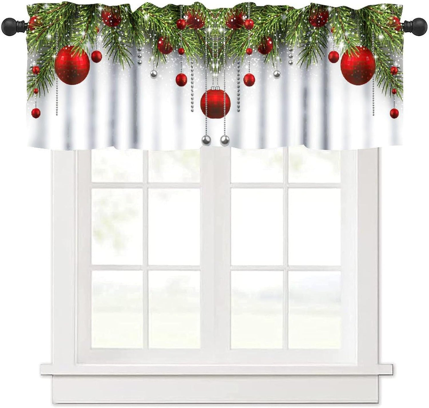 Xmas Trees Valance - Festive Home Decor
