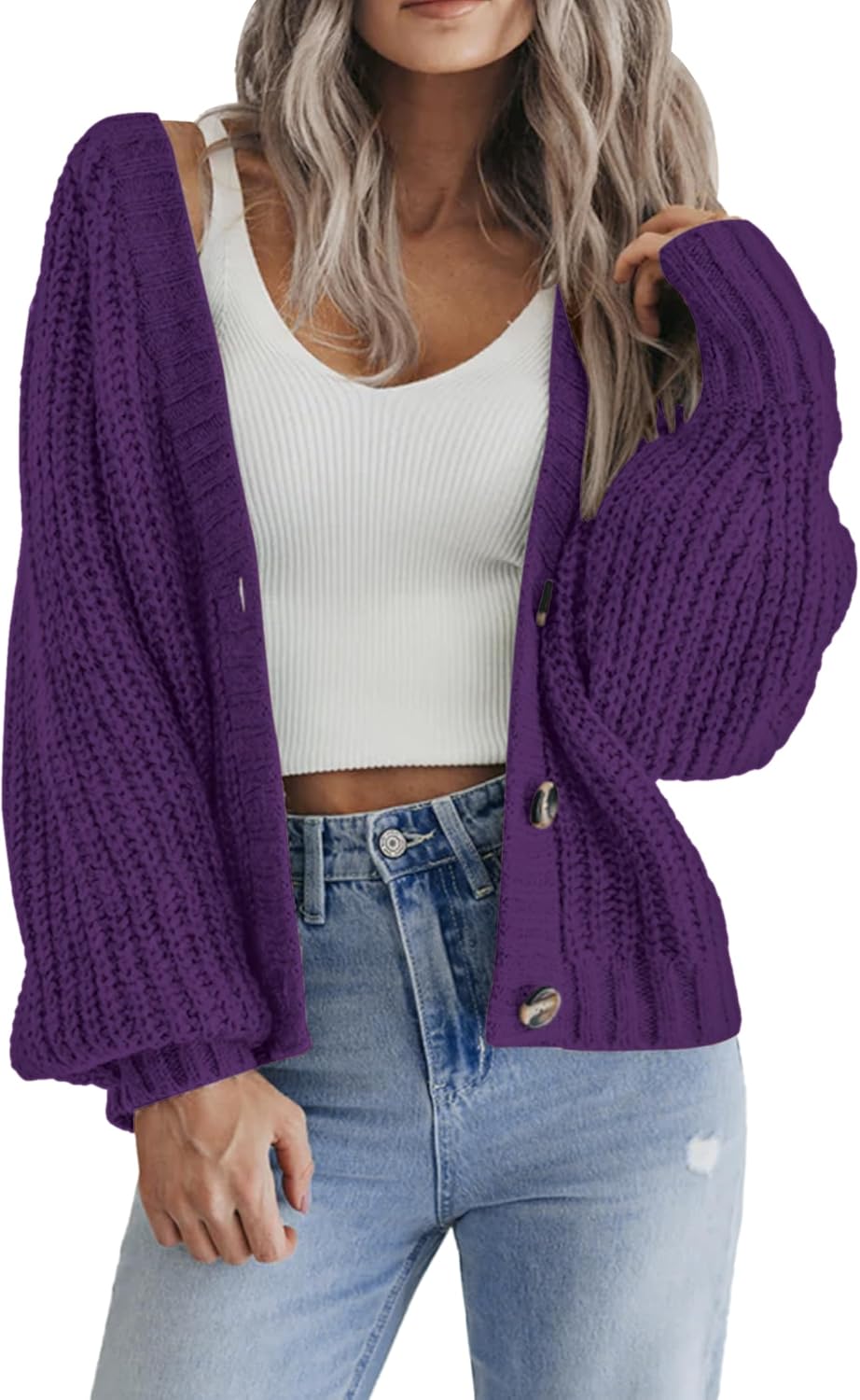 Zeagoo Women's Chunky Knit Cardigans for Stylish Fall Looks
