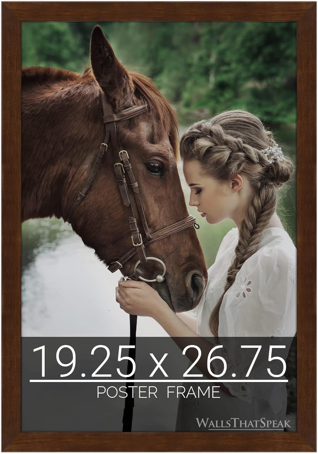 Mocha Walnut Picture Frame for Puzzles, Photos, and Artwork