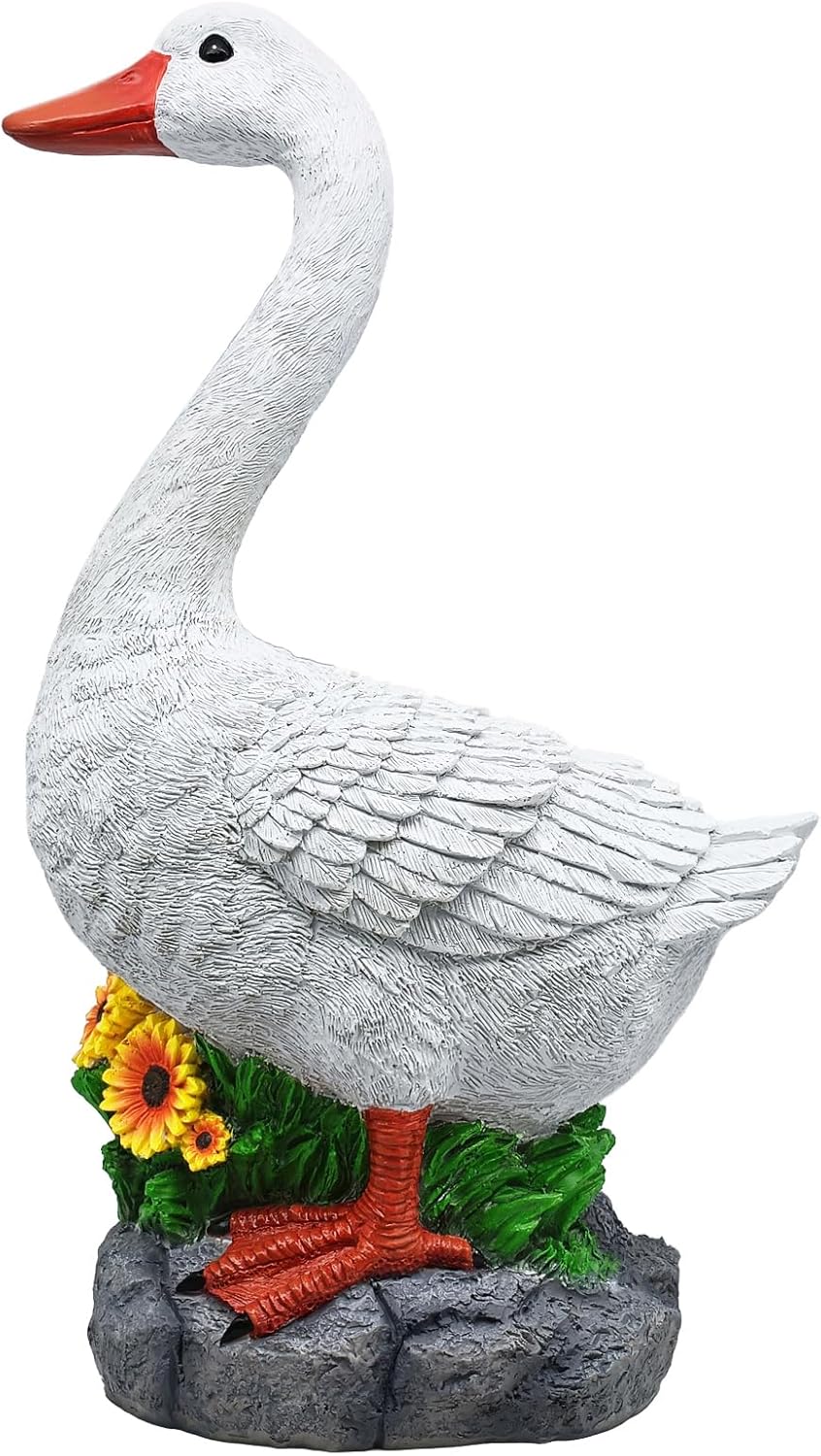 Joyful Porch Goose Statue for Garden Decor by GGTown TM