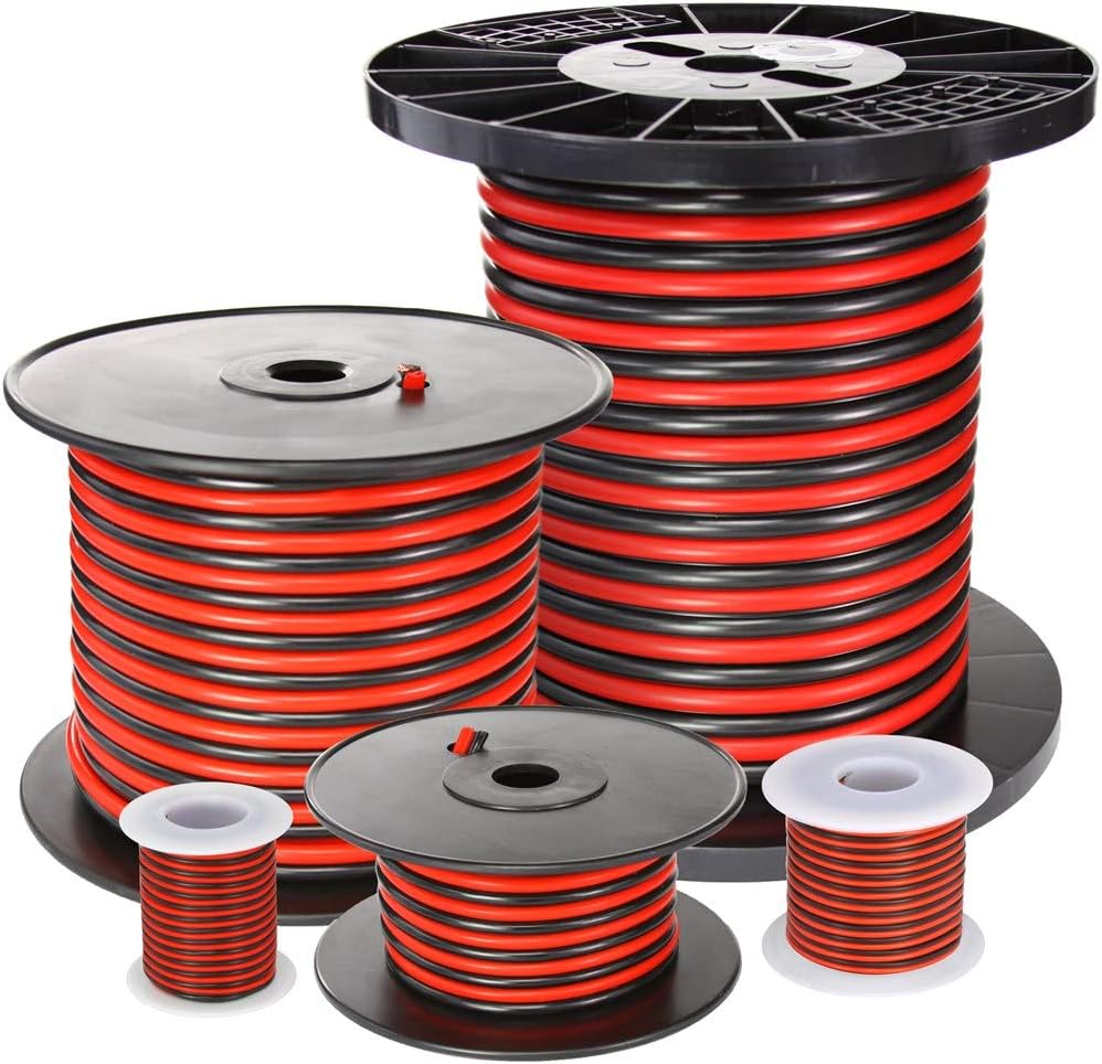 Powerwerx Red/Black Zip Cord 16 Gauge 100 ft for DC Applications
